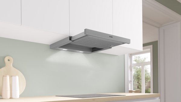 Series 2, telescopic cooker hood, 60 cm, Silver metallic, DFL064W54