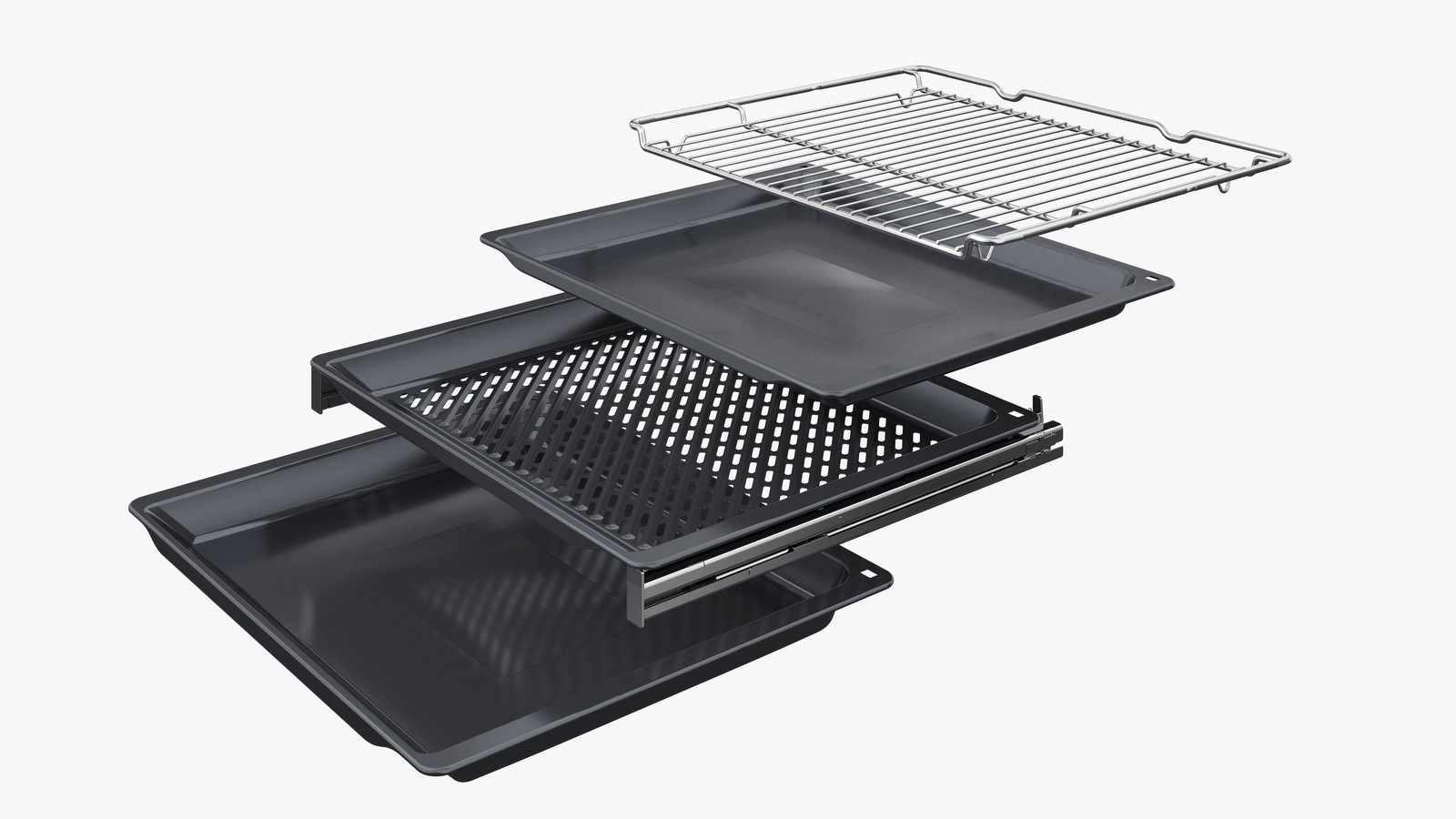 Serija 6, Ugradna rerna, 60 x 60 cm, Crna, HBG4390B3