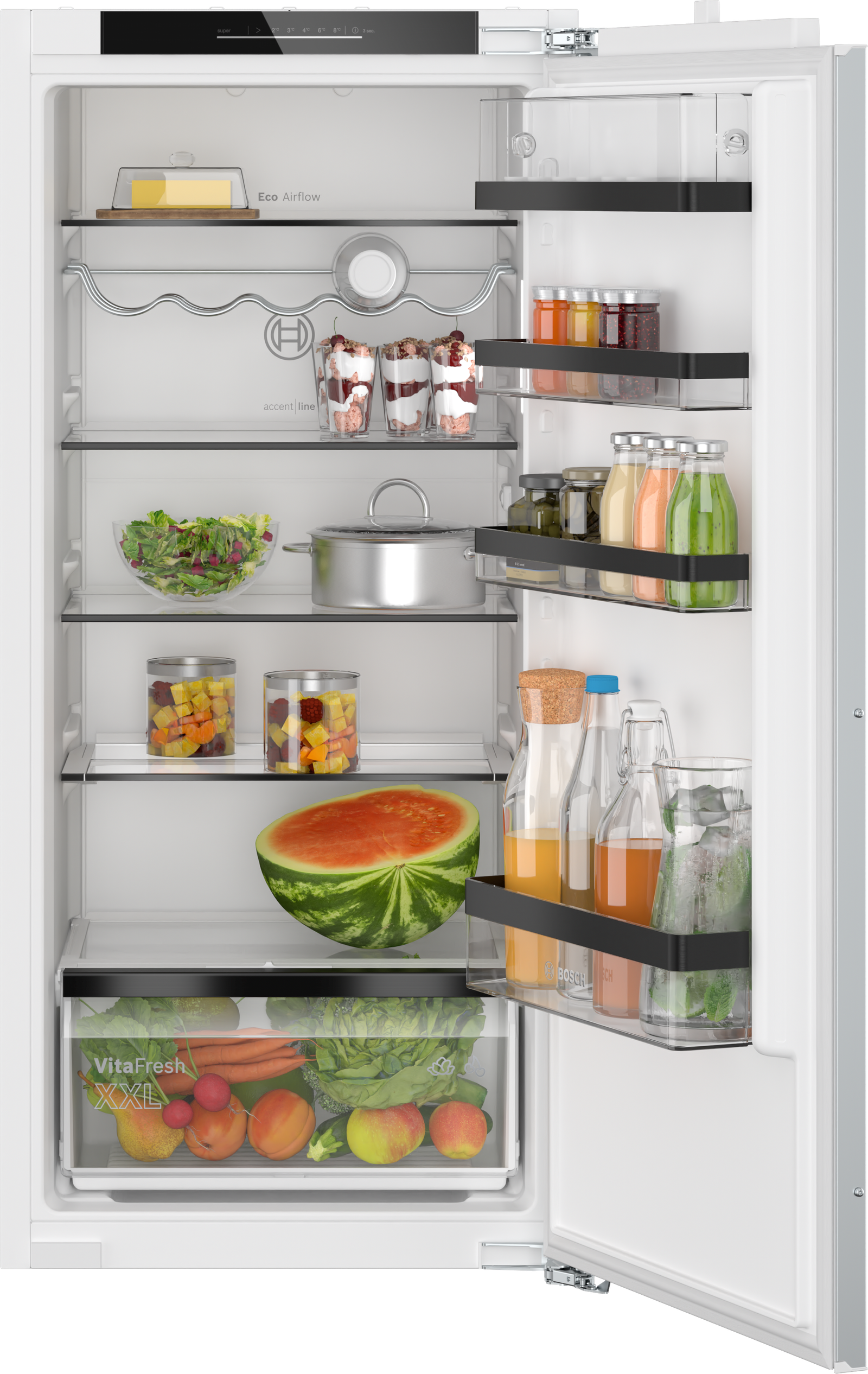 Serija 6, Ugradni frižider, 122.1 x 55.8 cm, Fiksna šarka, lagano zatvaranje, KIR41SDD1