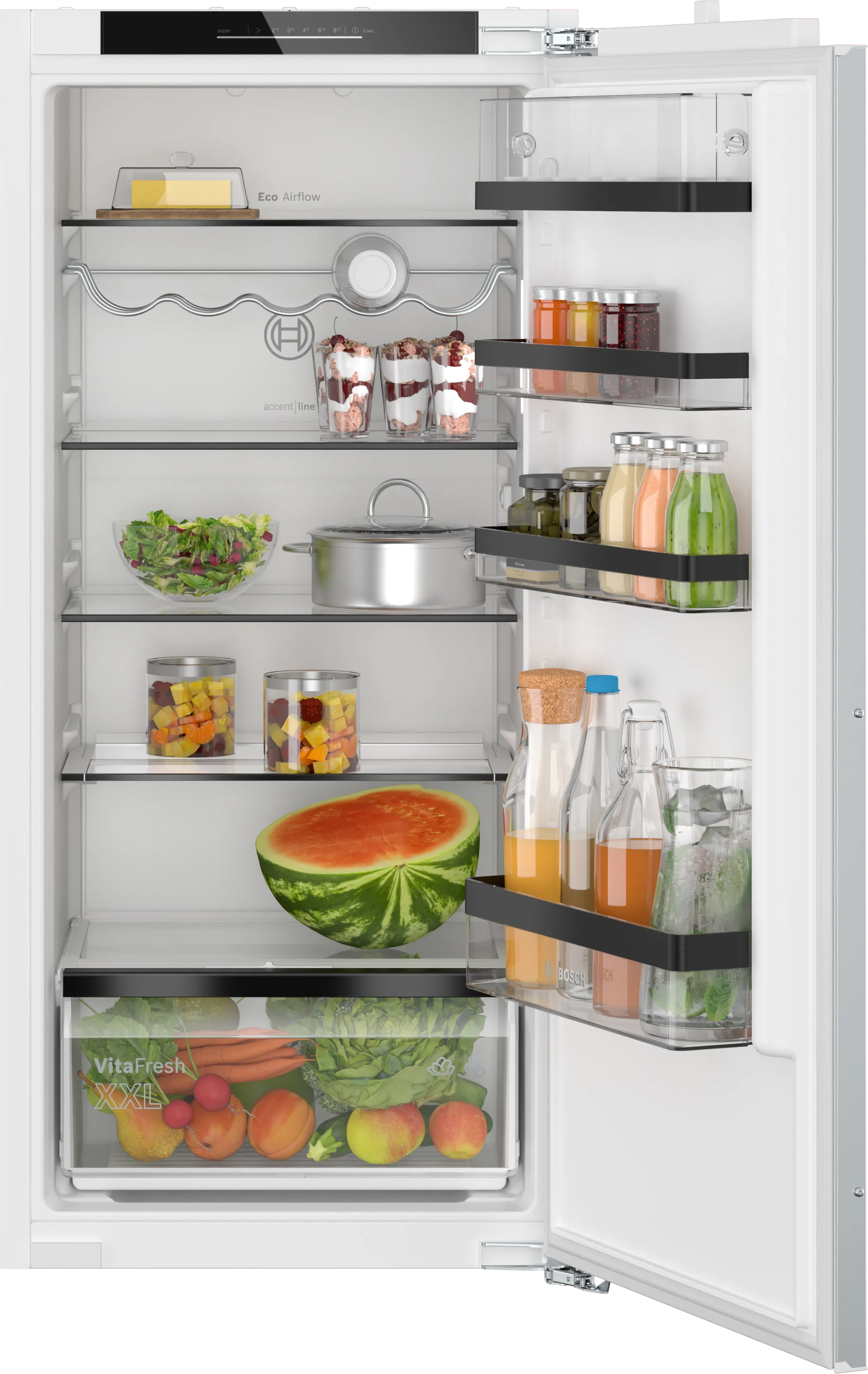 Serija 6, Ugradni frižider, 122.1 x 55.8 cm, Fiksna šarka, lagano zatvaranje, KIR41SDD1