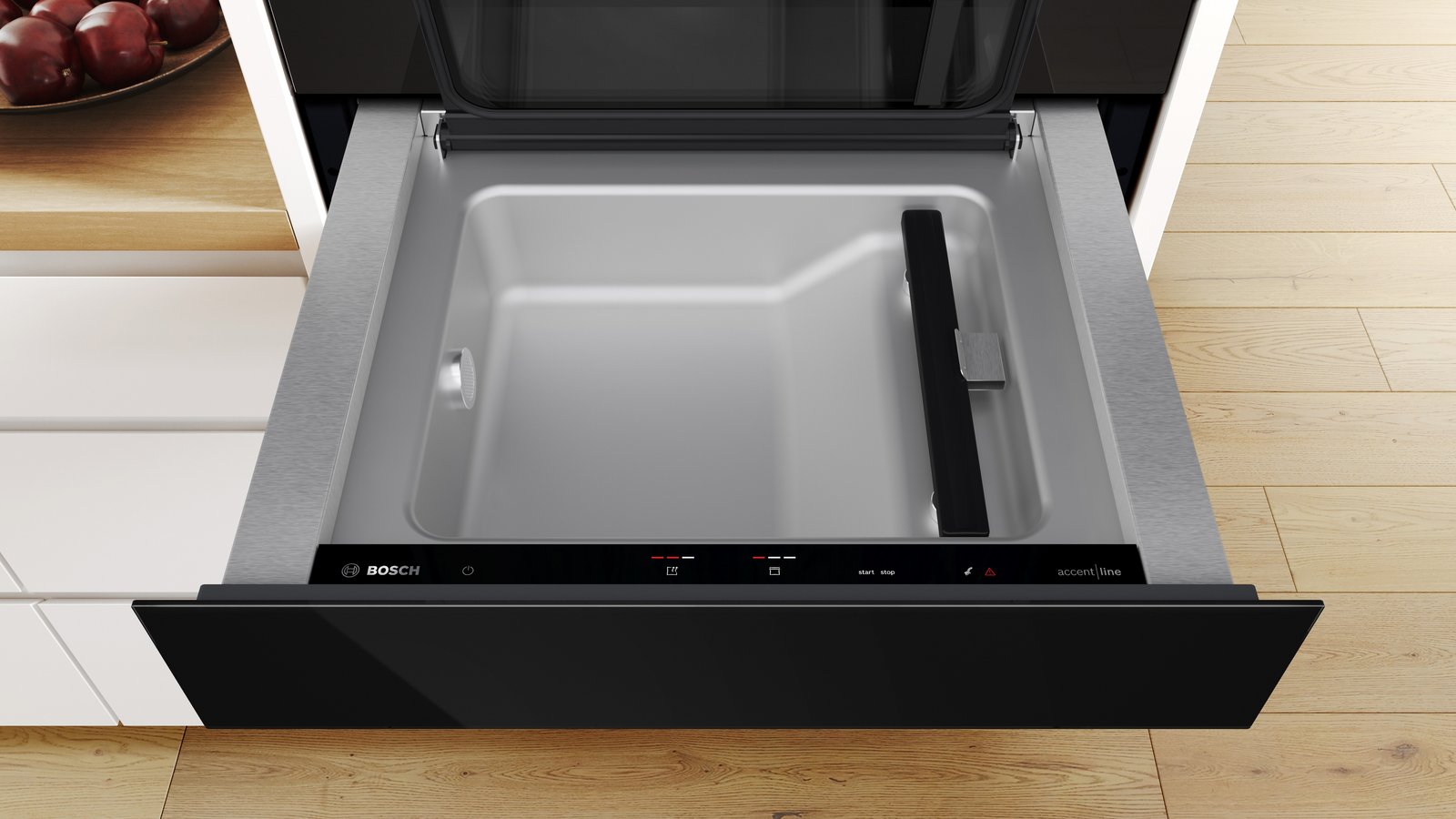 Serija 8, Ugradna fioka za vakuumiranje, 60 x 14 cm, Crna, BVE9101B1