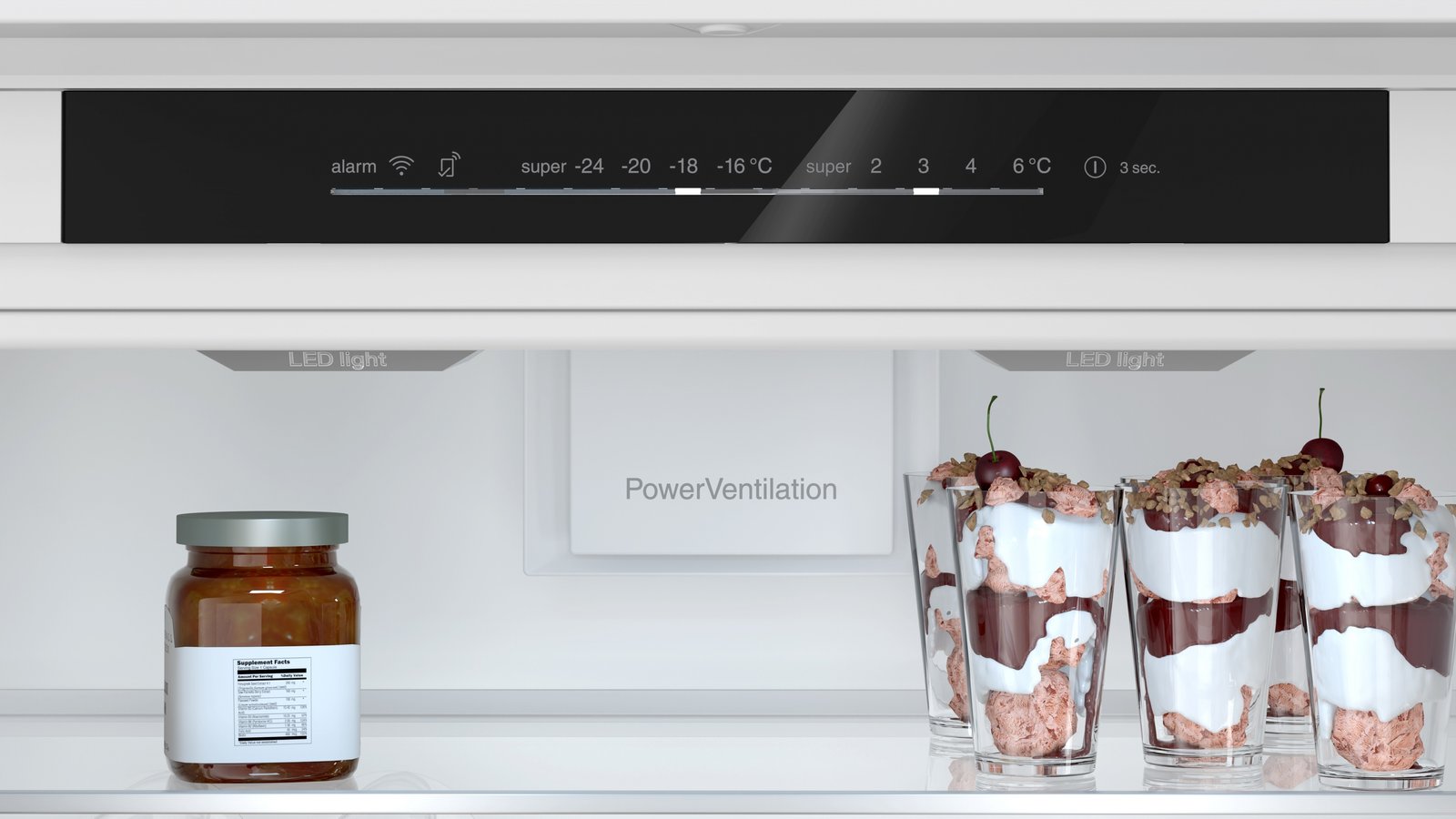 Serija 6, Ugradni frižider sa zamrzivačem dole, 193.5 x 70.8 cm, Fiksna šarka, lagano zatvaranje, KBN96ADD0