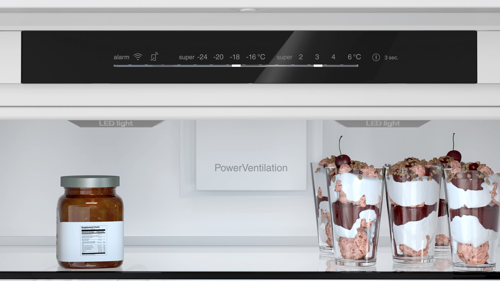 Serija 6, Ugradni frižider sa zamrzivačem dole, 193.5 x 70.8 cm, Fiksna šarka, lagano zatvaranje, KBN96SDD0