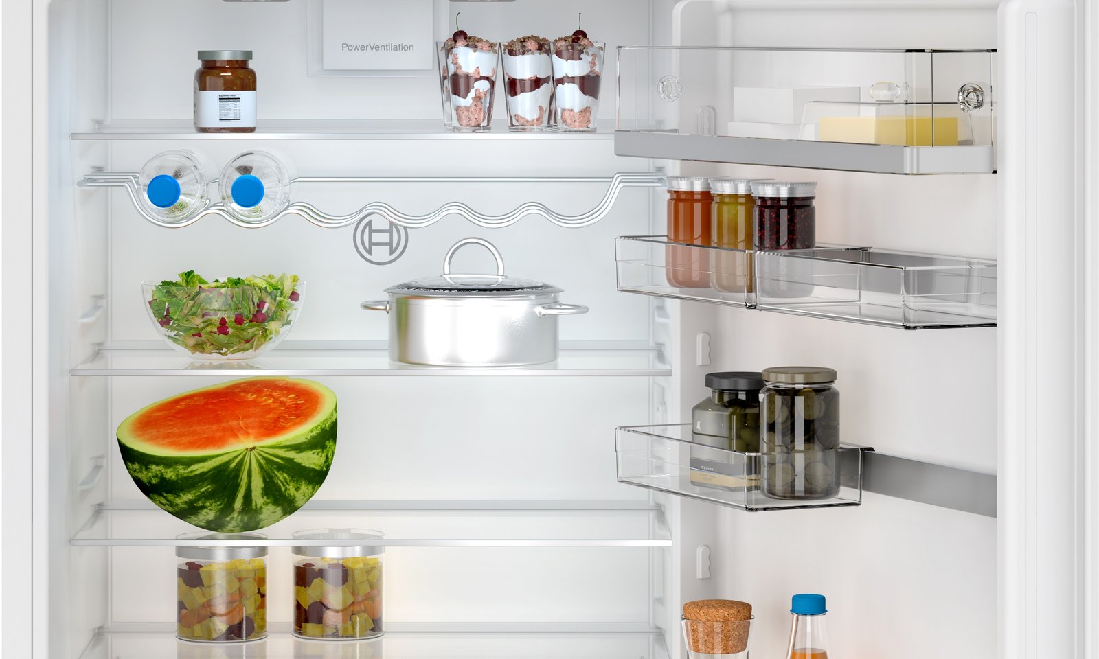 Serija 6, Ugradni frižider sa zamrzivačem dole, 193.5 x 70.8 cm, Fiksna šarka, lagano zatvaranje, KBN96ADD0