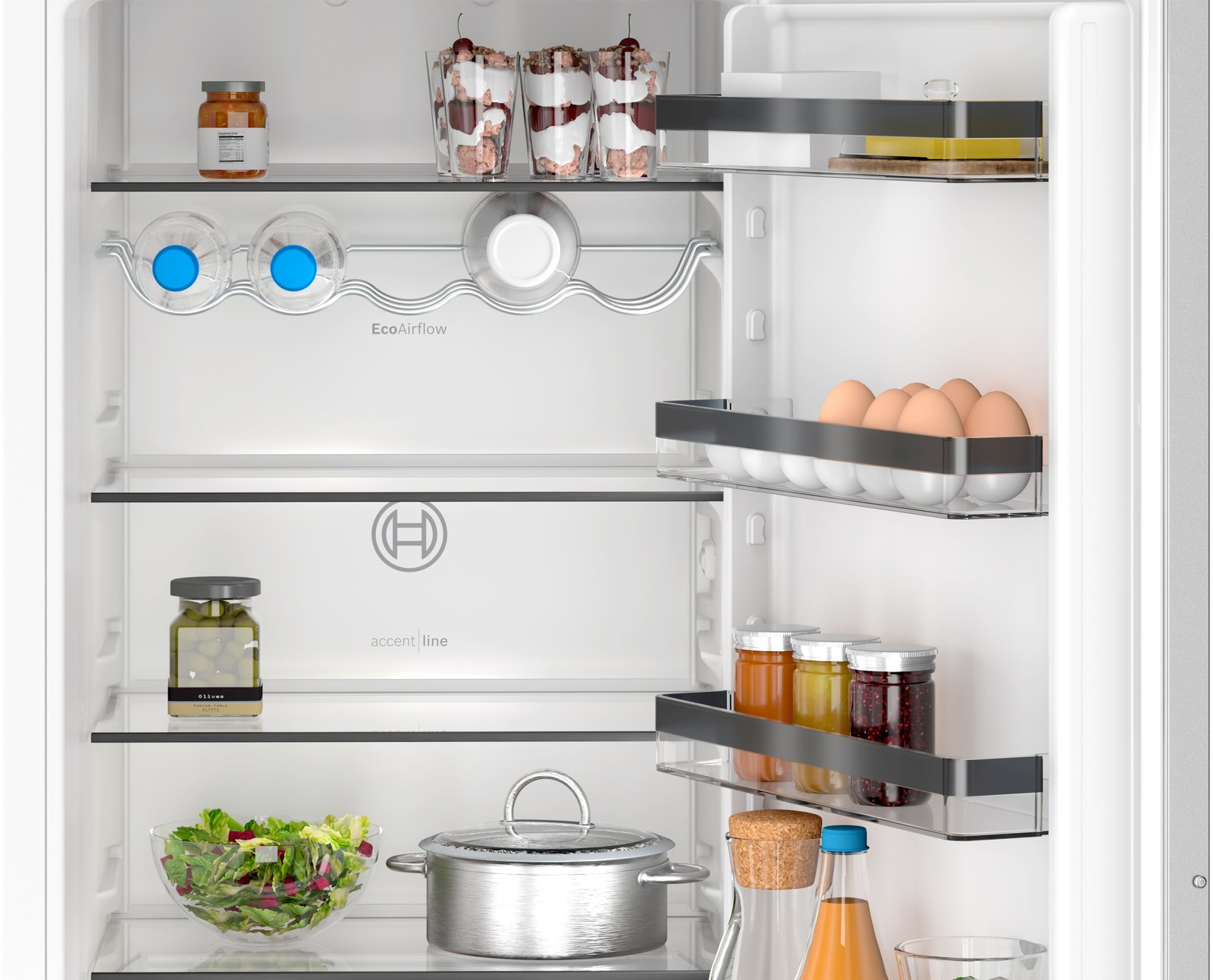 Serija 4, Ugradni frižider sa zamrzivačem dole, 193.5 x 55.8 cm, Fiksna šarka, KIN96SFD0