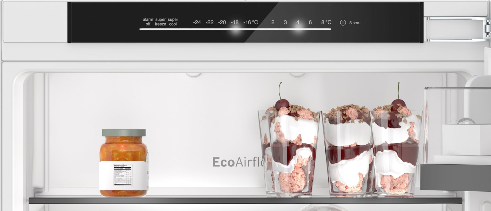 Serija 6, Ugradni frižider sa zamrzivačem dole, 177.2 x 55.8 cm, Fiksna šarka, lagano zatvaranje, KIN86SDD0