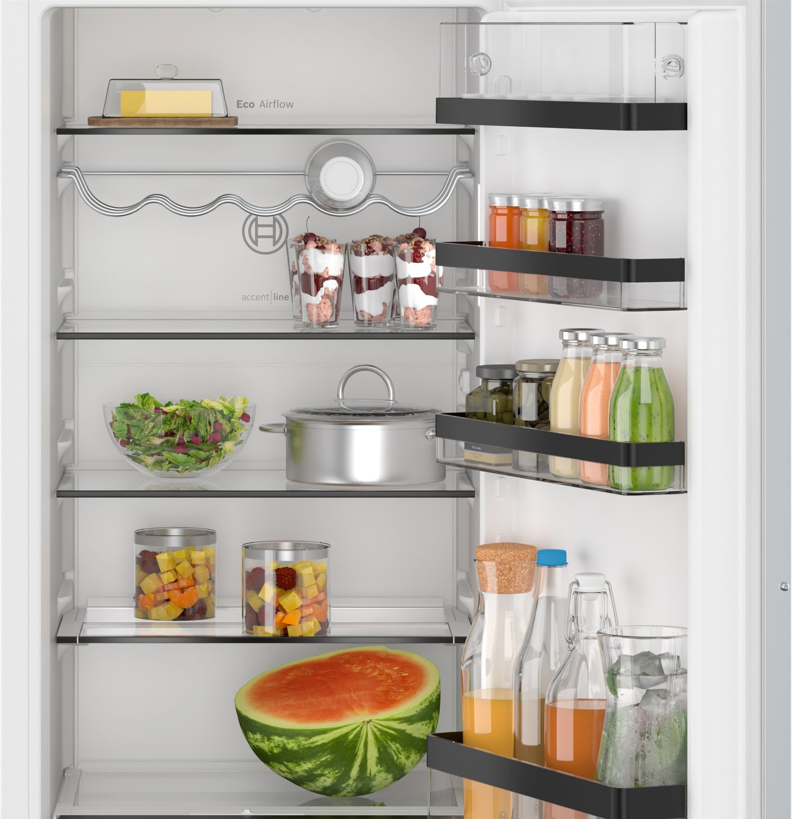 Serija 6, Ugradni frižider, 122.1 x 55.8 cm, Fiksna šarka, lagano zatvaranje, KIR41SDD1