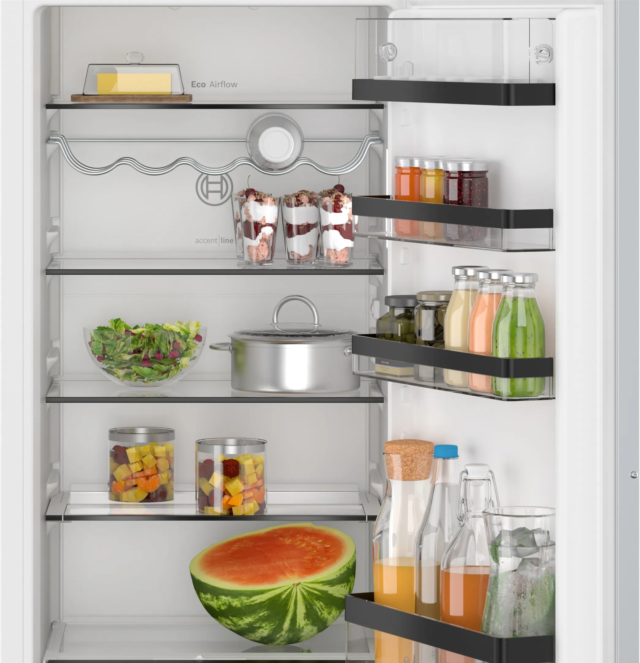 Serija 6, Ugradni frižider, 122.1 x 55.8 cm, Fiksna šarka, lagano zatvaranje, KIR41SDD1