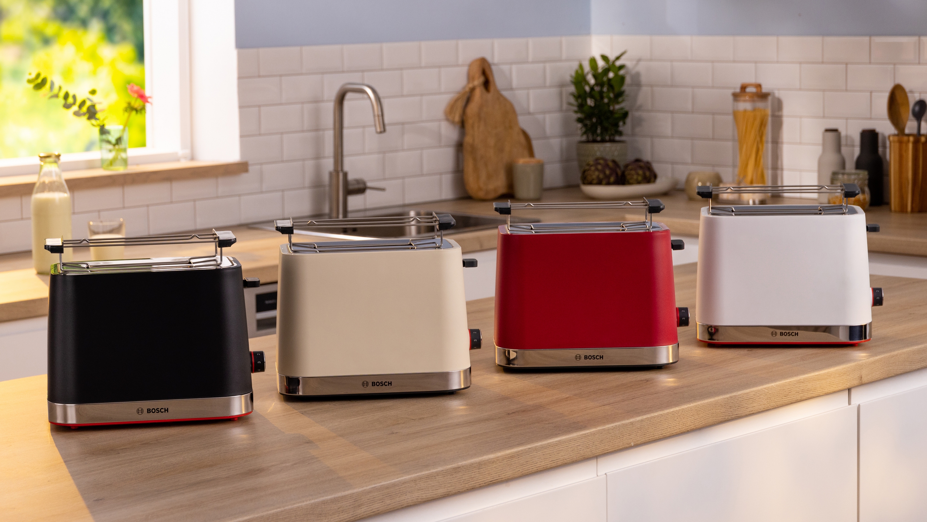Compact toaster, MyMoment, Red, TAT4M224