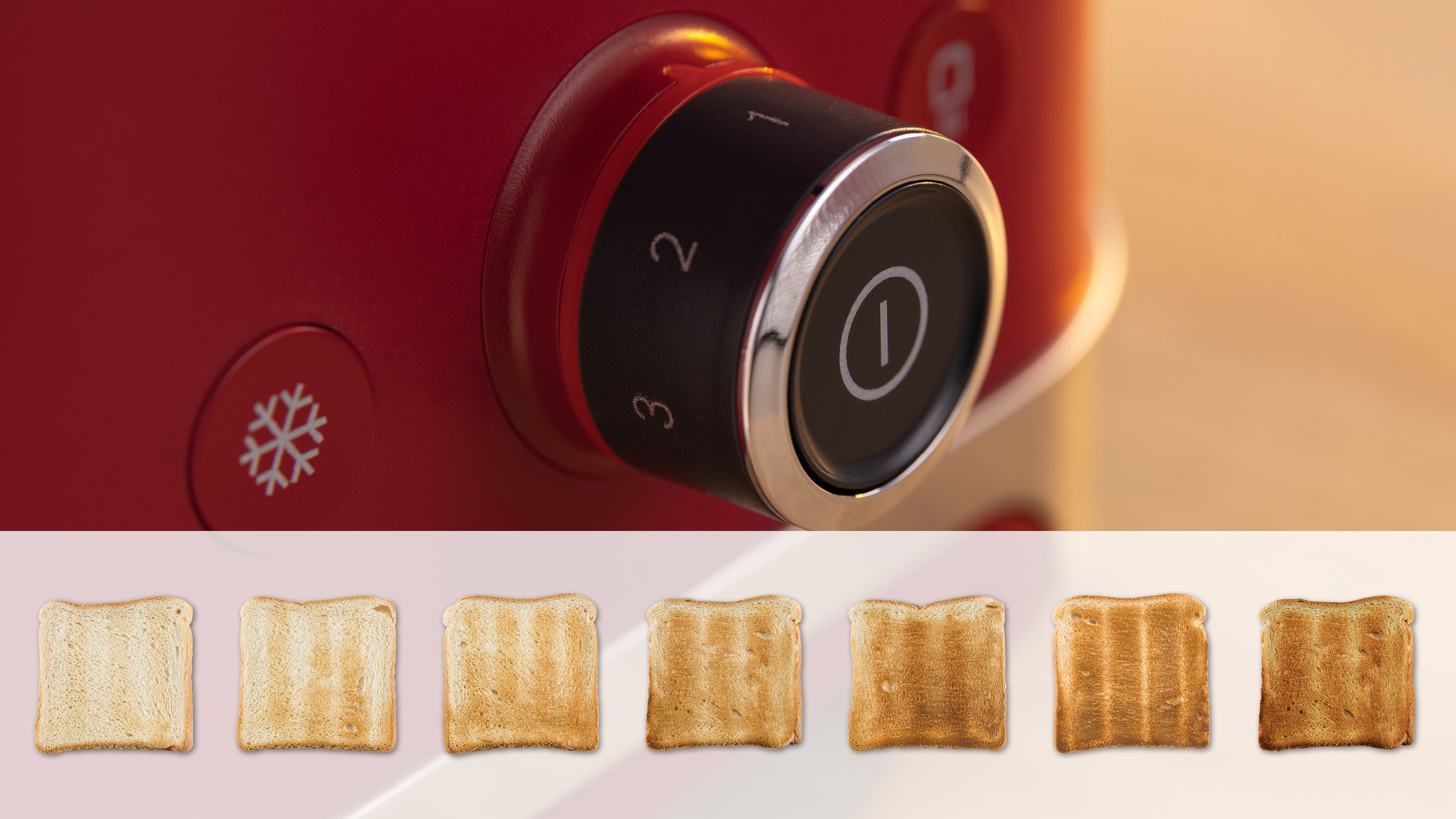 Compact toaster, MyMoment, Red, TAT4M224