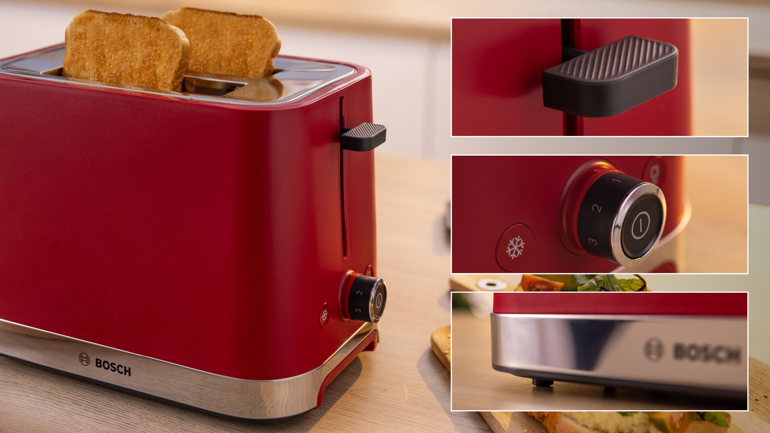 Compact toaster, MyMoment, Red, TAT4M224