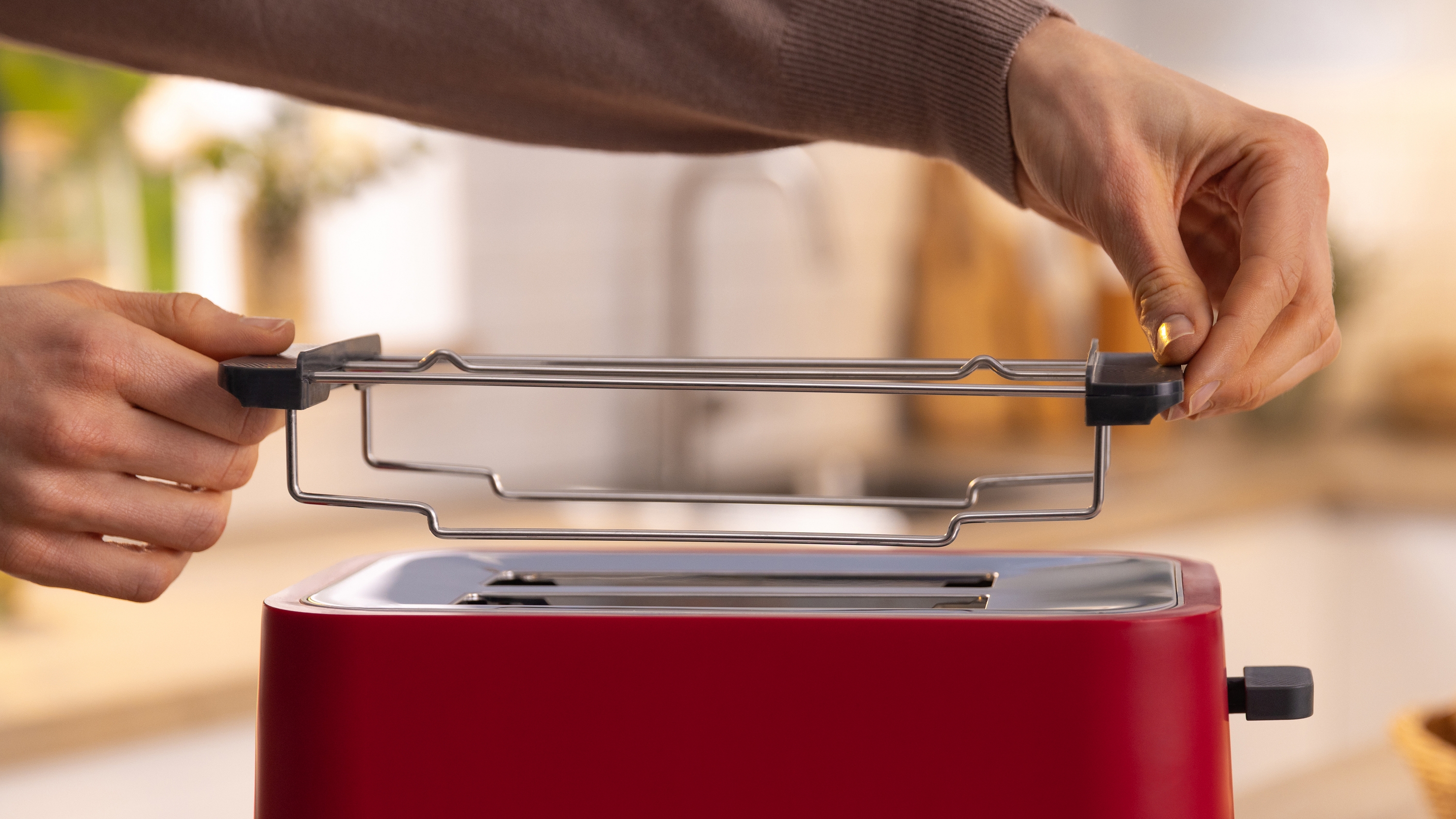 Compact toaster, MyMoment, Red, TAT4M224