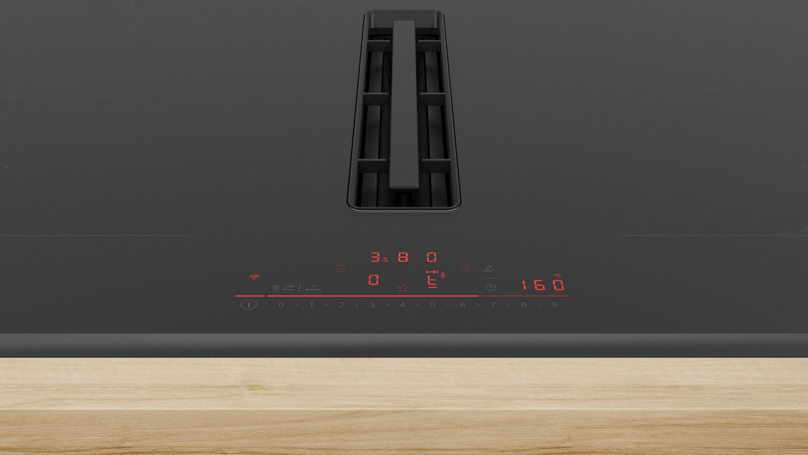 Serija 6, Indukciona ploča za kuvanje sa integrisanim aspiratorom, 80 cm, ugradnja sa okvirom, PVQ895H26E