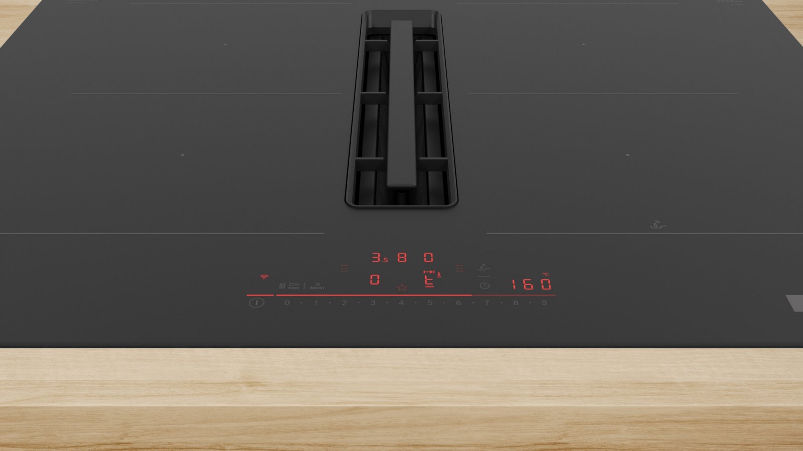 Serija 6, Indukciona ploča za kuvanje sa integrisanim aspiratorom, 70 cm, ugradnja u ravni radne ploče, PVQ721H26E