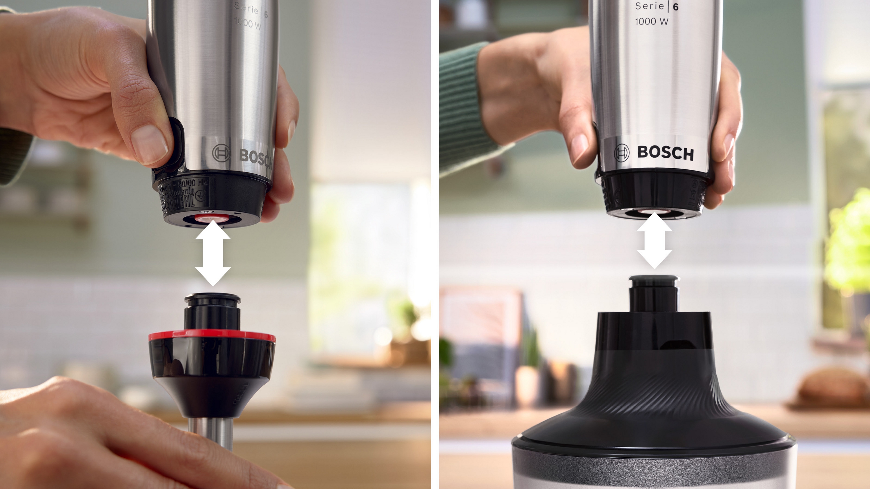 Series 6, Hand blender, ErgoMaster, 1000 W, Stainless steel, MSM6M633