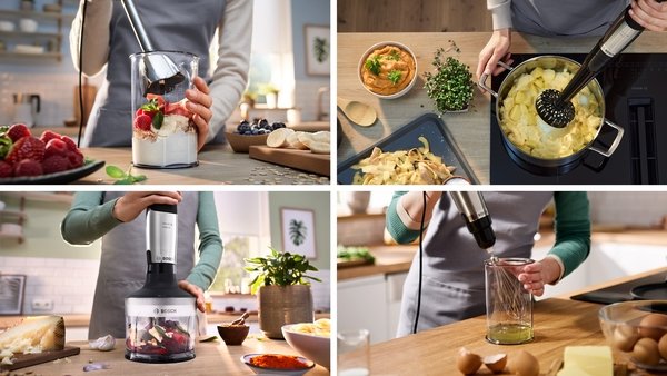 Series 6, Hand blender, ErgoMaster, 1000 W, Stainless steel, MSM6M633