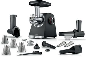 Series 6, Food mincer, MultiPower, 2100 W, Black, silver metalic, MFWS660B