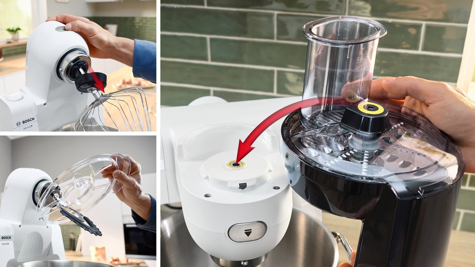 Serija 6, Kuhinjski robot, 1600 W, Bela, Brušeni nerđajući čelik, MUMS6EW18