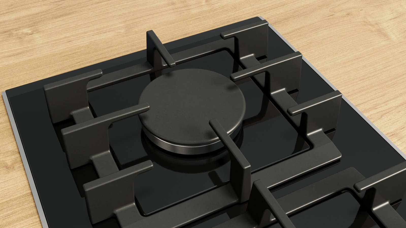 Serija 8, Domino plinska ploča za kuvanje, 30 cm, na keramici, Crna, PRB3A6I40