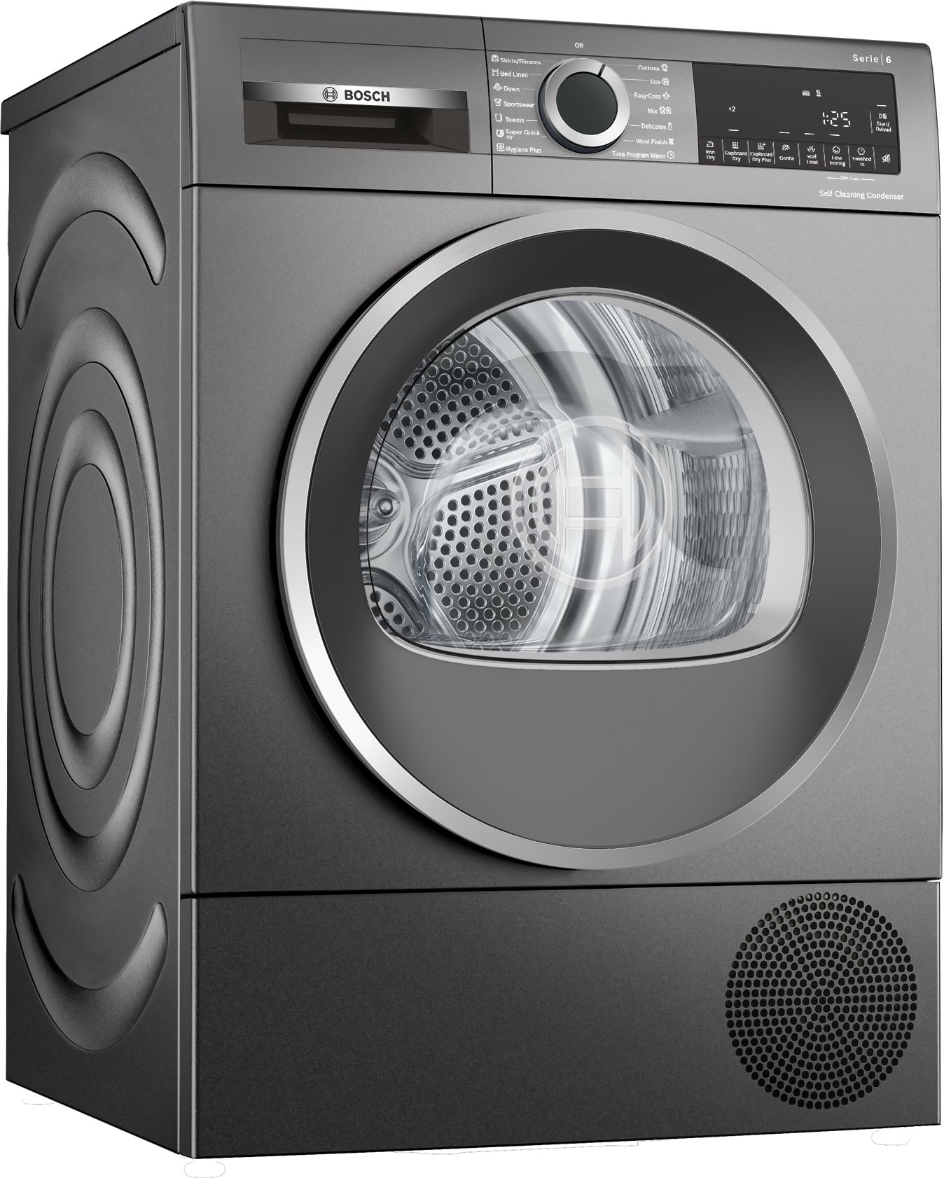 Serija 6, Mašina za sušenje veša sa toplotnom pumpom, 9 kg, Sivo liveno gvožđe, WQG245DREU