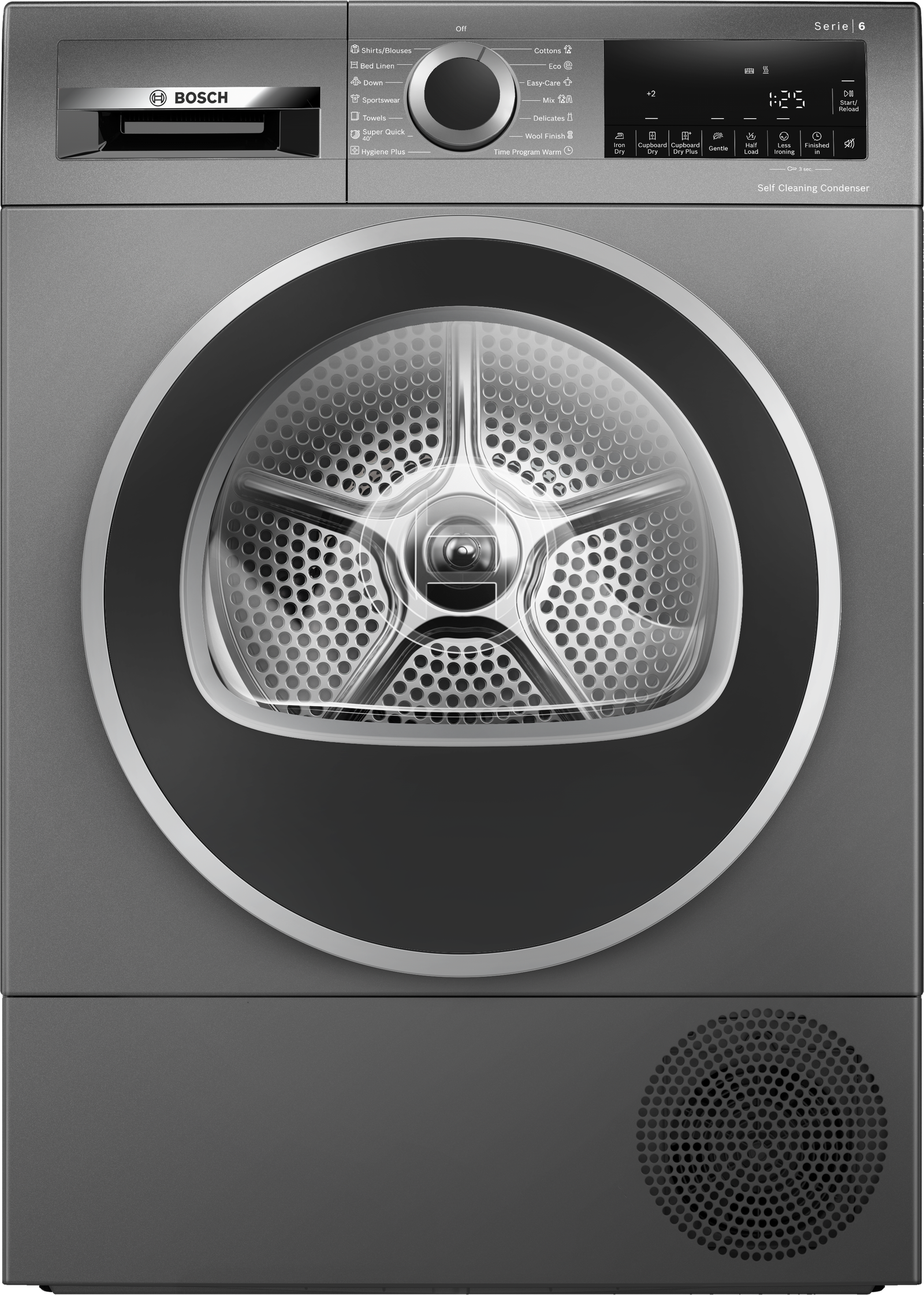 Serija 6, Mašina za sušenje veša sa toplotnom pumpom, 9 kg, Sivo liveno gvožđe, WQG245DREU