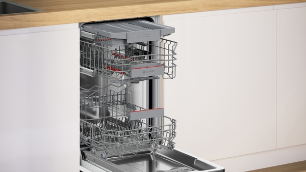 Series 4, semi-integrated dishwasher, 45 cm, Brushed steel, SPI4HMS13E