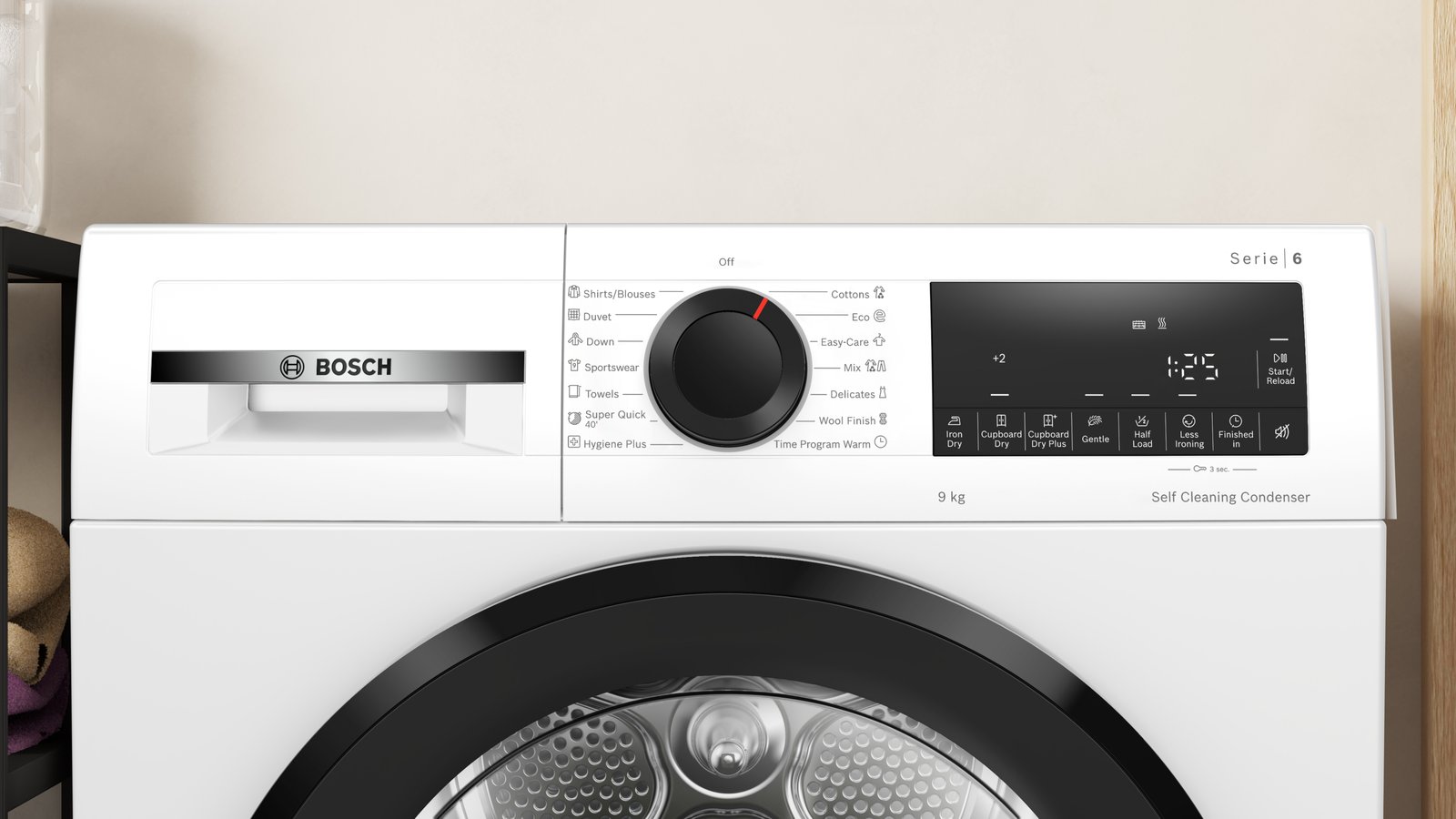 Serija 6, Mašina za sušenje veša sa toplotnom pumpom, 9 kg, WQG24501BY