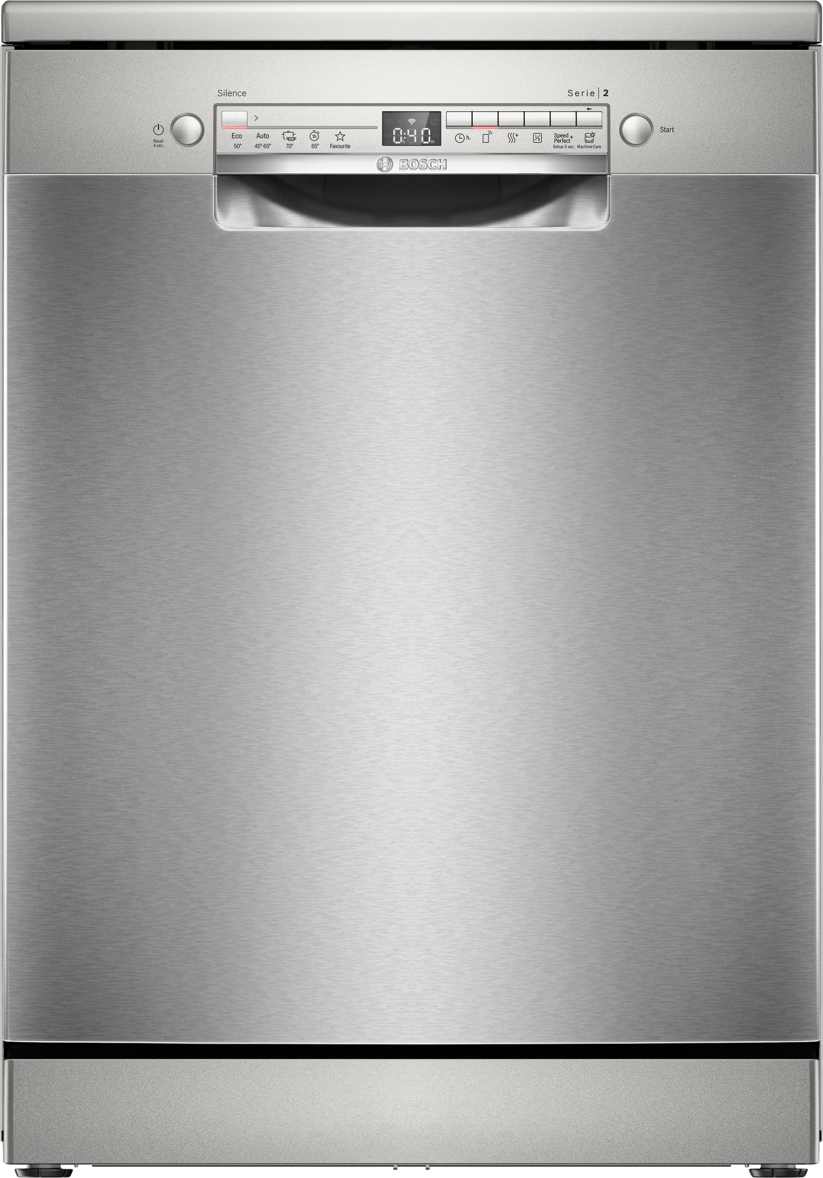 Series 2, free-standing dishwasher, 60 cm, Brushed steel anti-fingerprint, SMS2HTI06E