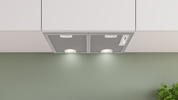 Series 4, canopy cooker hood, 53 cm, Silver metallic, DHL555BM
