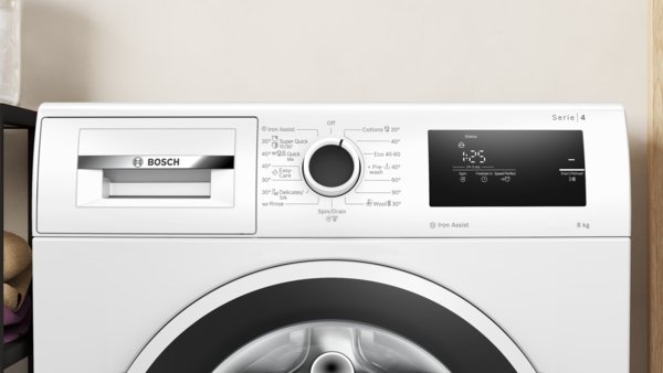 Series 4, washing machine, frontloader fullsize, 8 kg, 1200 rpm, WAN2406NBY