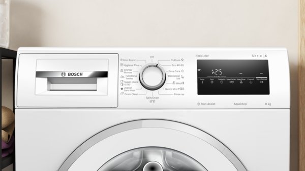 Series 4, washing machine, frontloader fullsize, 8 kg, 1400 rpm, WAN2829NBY