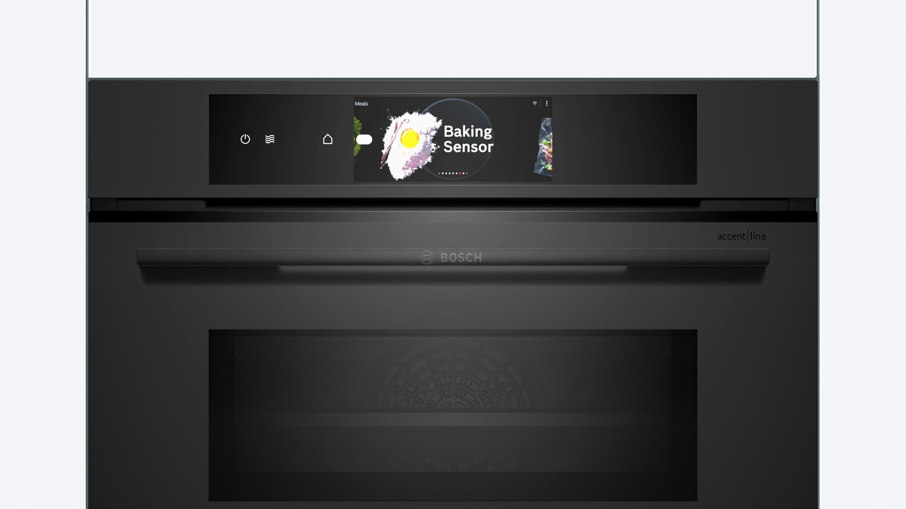 Series 8, Built-in compact oven with microwave function, 60 x 45 cm, Matt Black, CMG978NM1