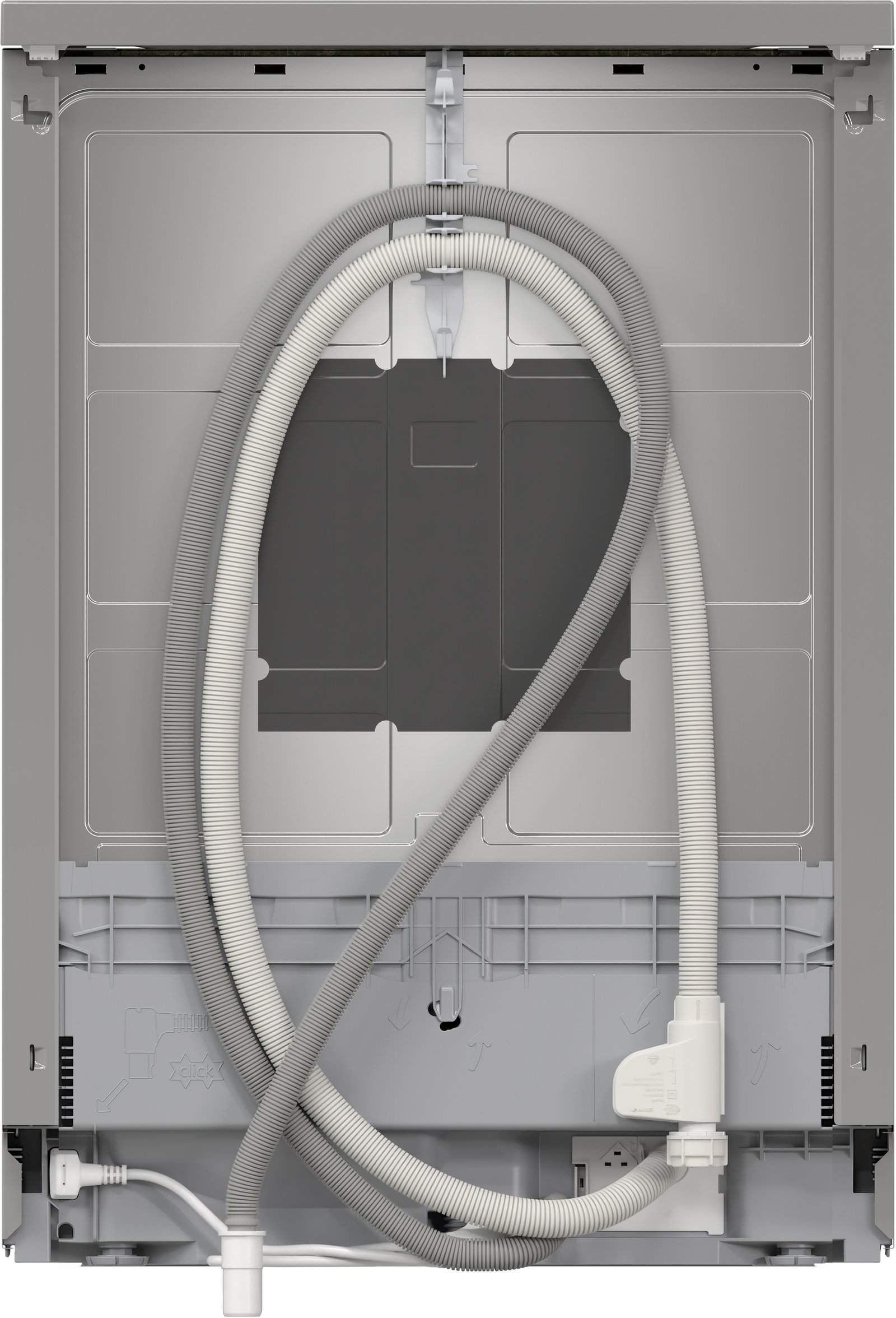 Serija 4, Samostojeća mašina za pranje sudova, 60 cm, Čelična mat obrada protiv otisaka prstiju, SMS4HVI14E