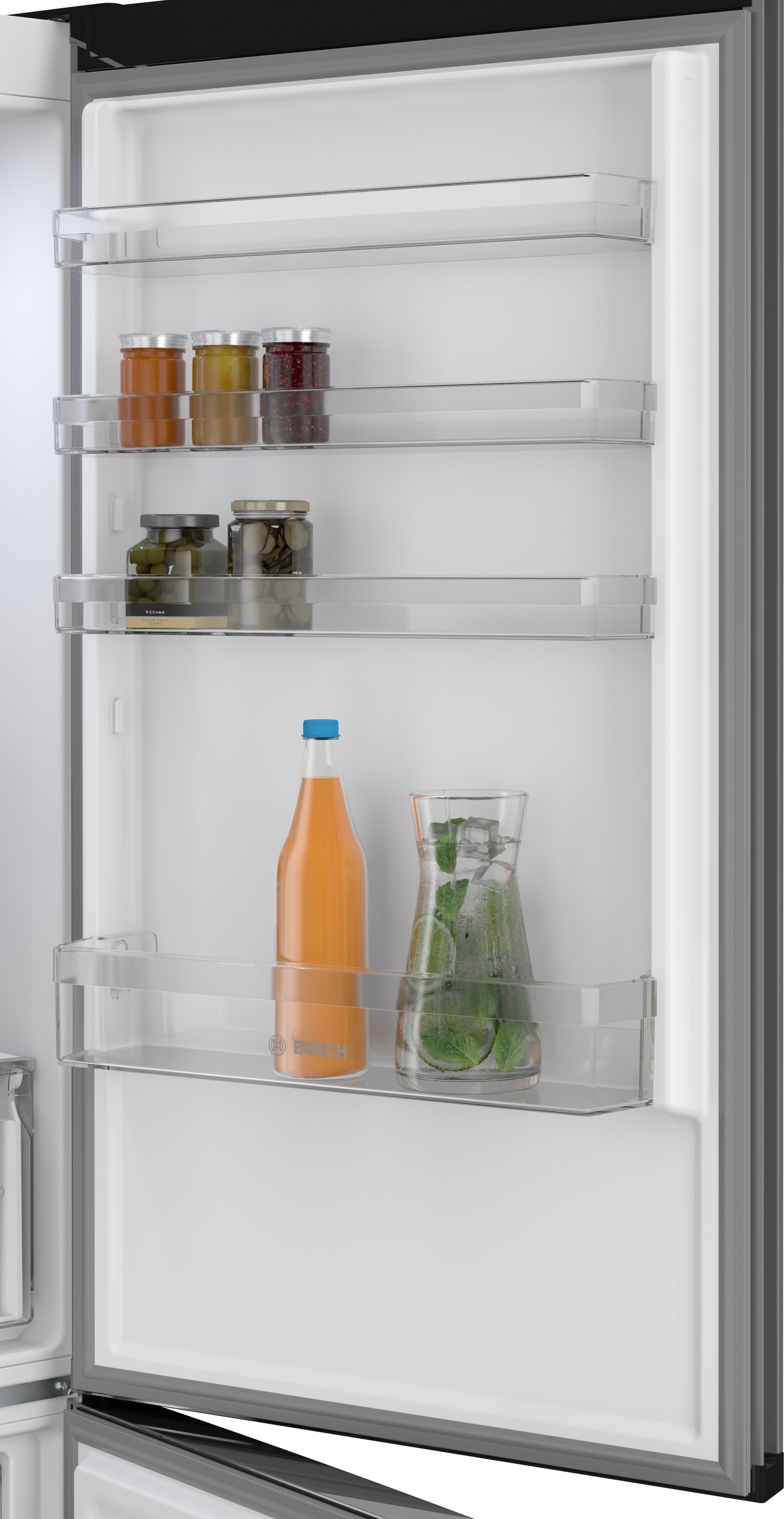 Serija 4, Samostojeći frižider sa zamrzivačem dole, 203 x 70 cm, Liveno gvožđe, Green Collection, Total No Frost, KGN49OCAF