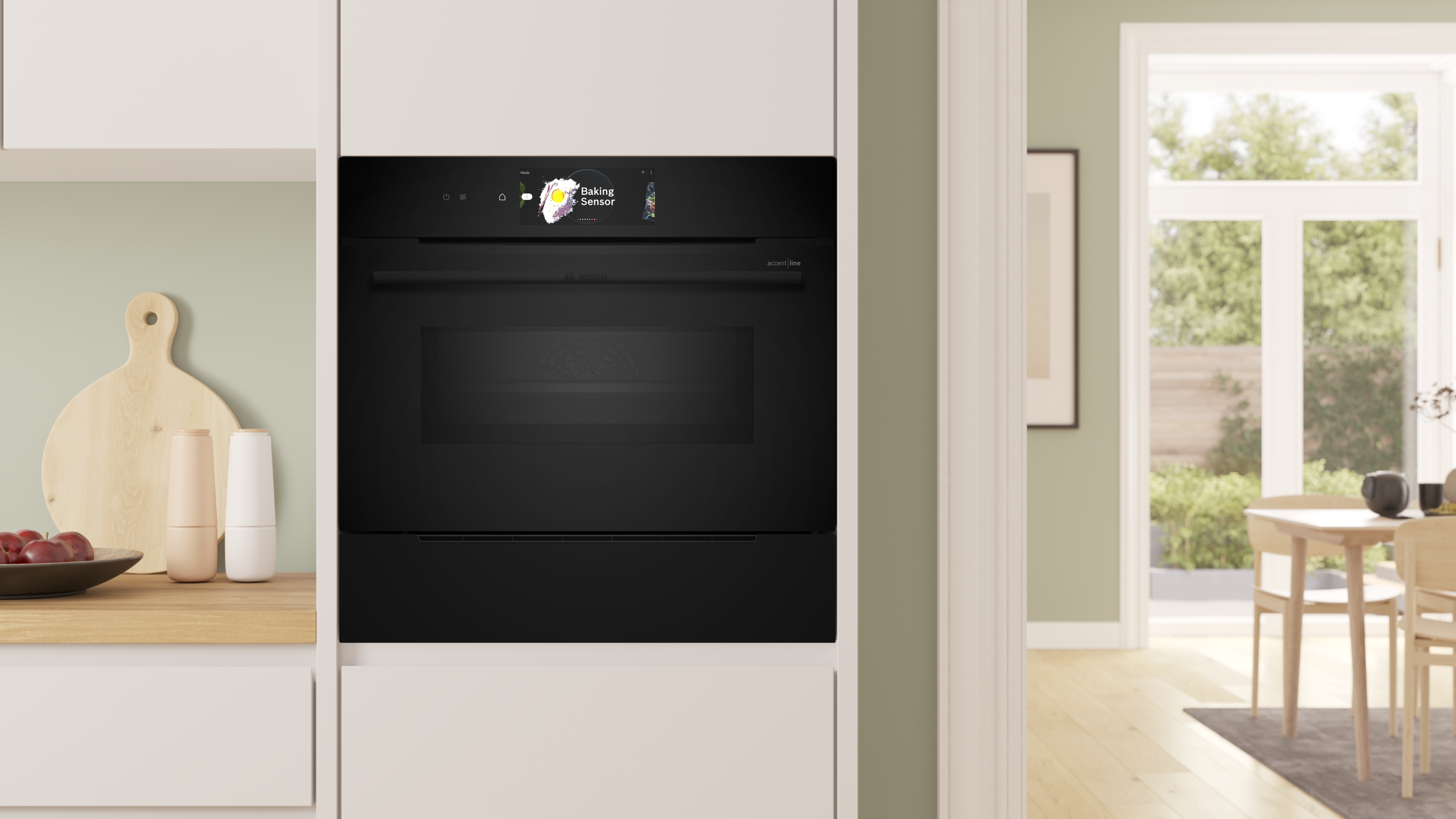 Series 8, Steam Drawer, 60 x 14 cm, Black, BDC9111B0