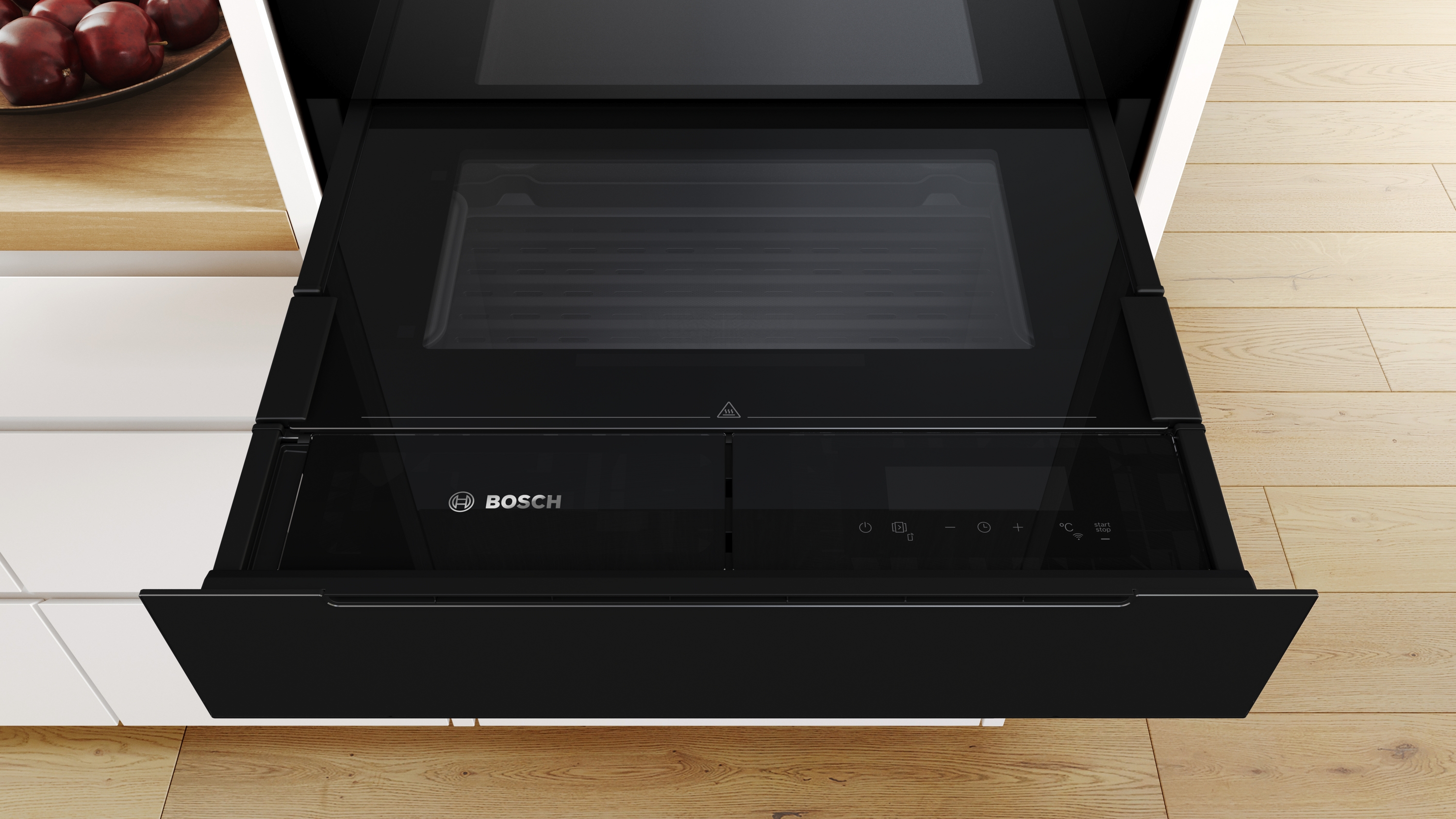 Series 8, Steam Drawer, 60 x 14 cm, Black, BDC7111B0