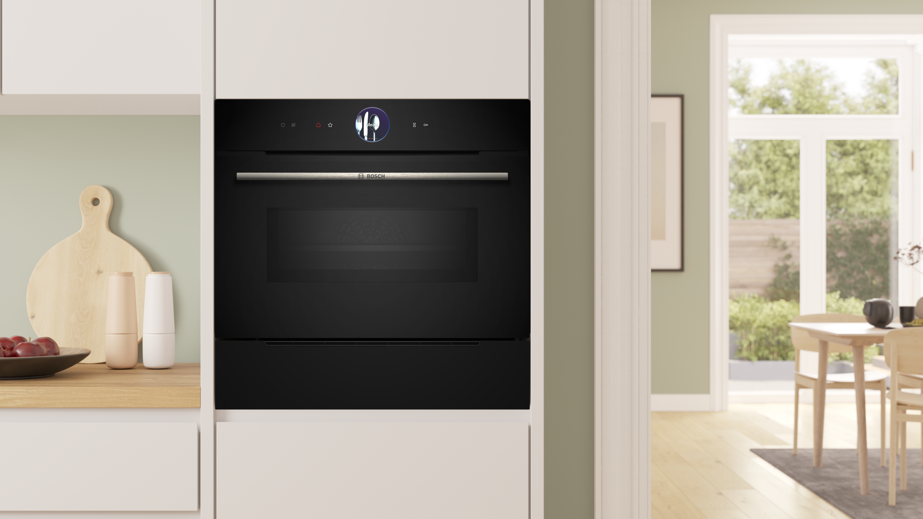 Series 8, Steam Drawer, 60 x 14 cm, Black, BDC7111B0