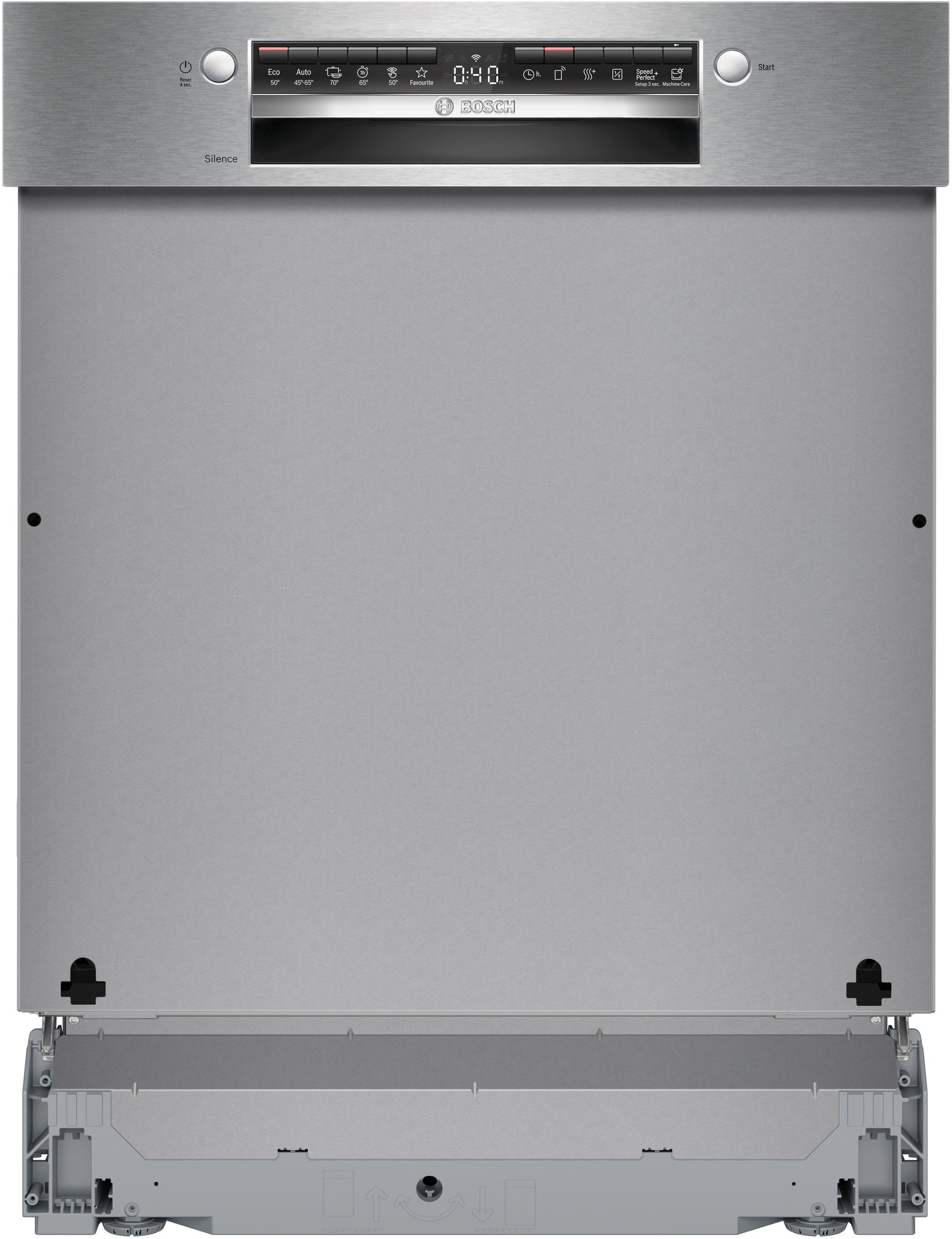 Serija 4, Ugradna mašina za pranje sudova, 60 cm, Čelična mat, SMI4HVS14E