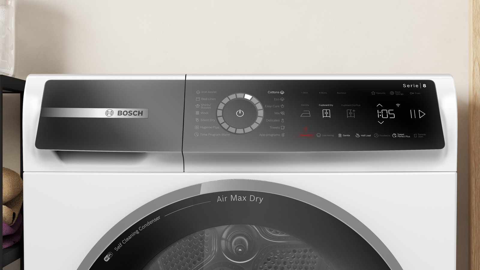 Serija 8, Mašina za sušenje veša sa toplotnom pumpom, 9 kg, WRB247CNBY