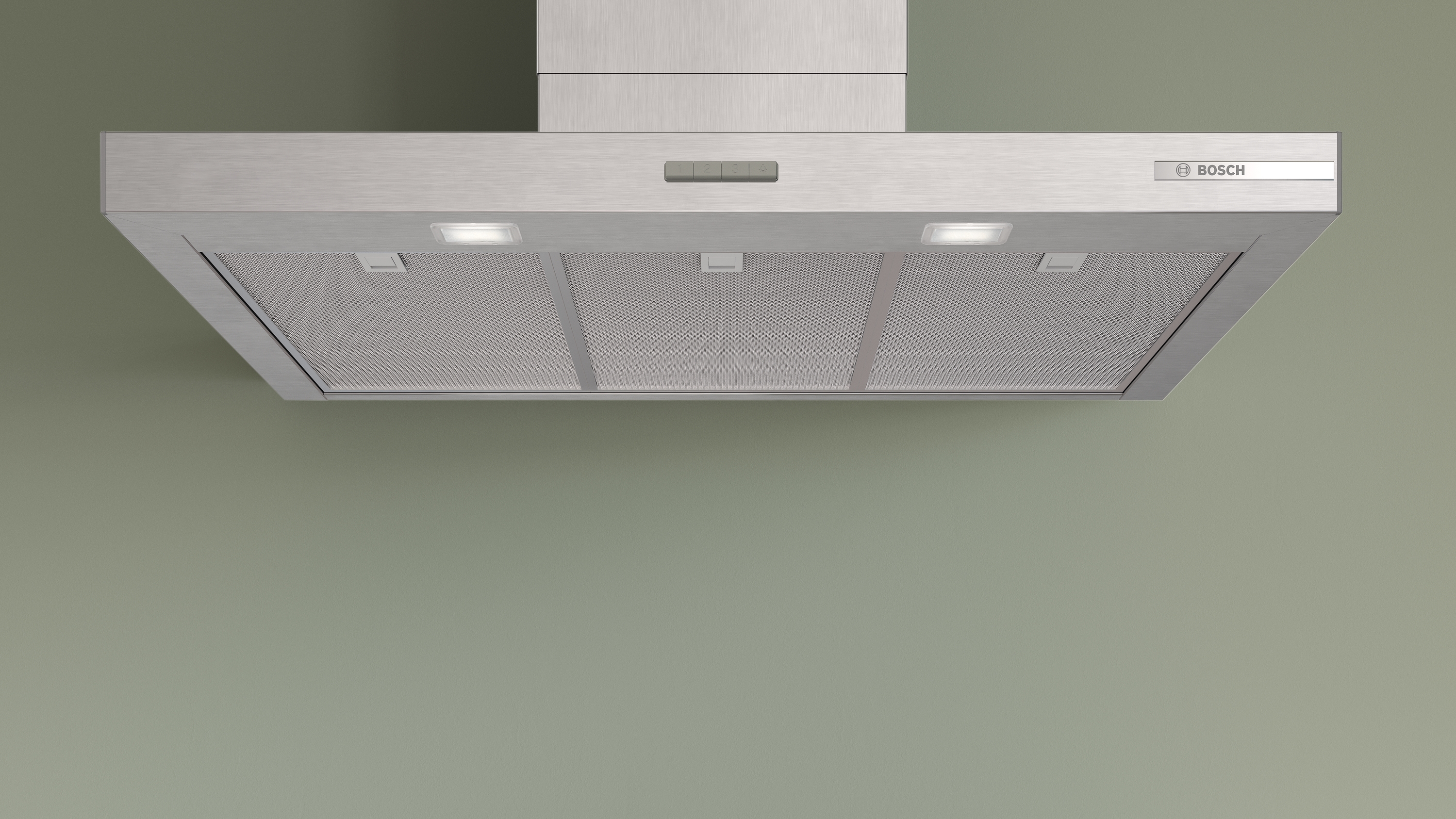 Series 2, wall-mounted cooker hood, 90 cm, Stainless steel look, DWB93BC30