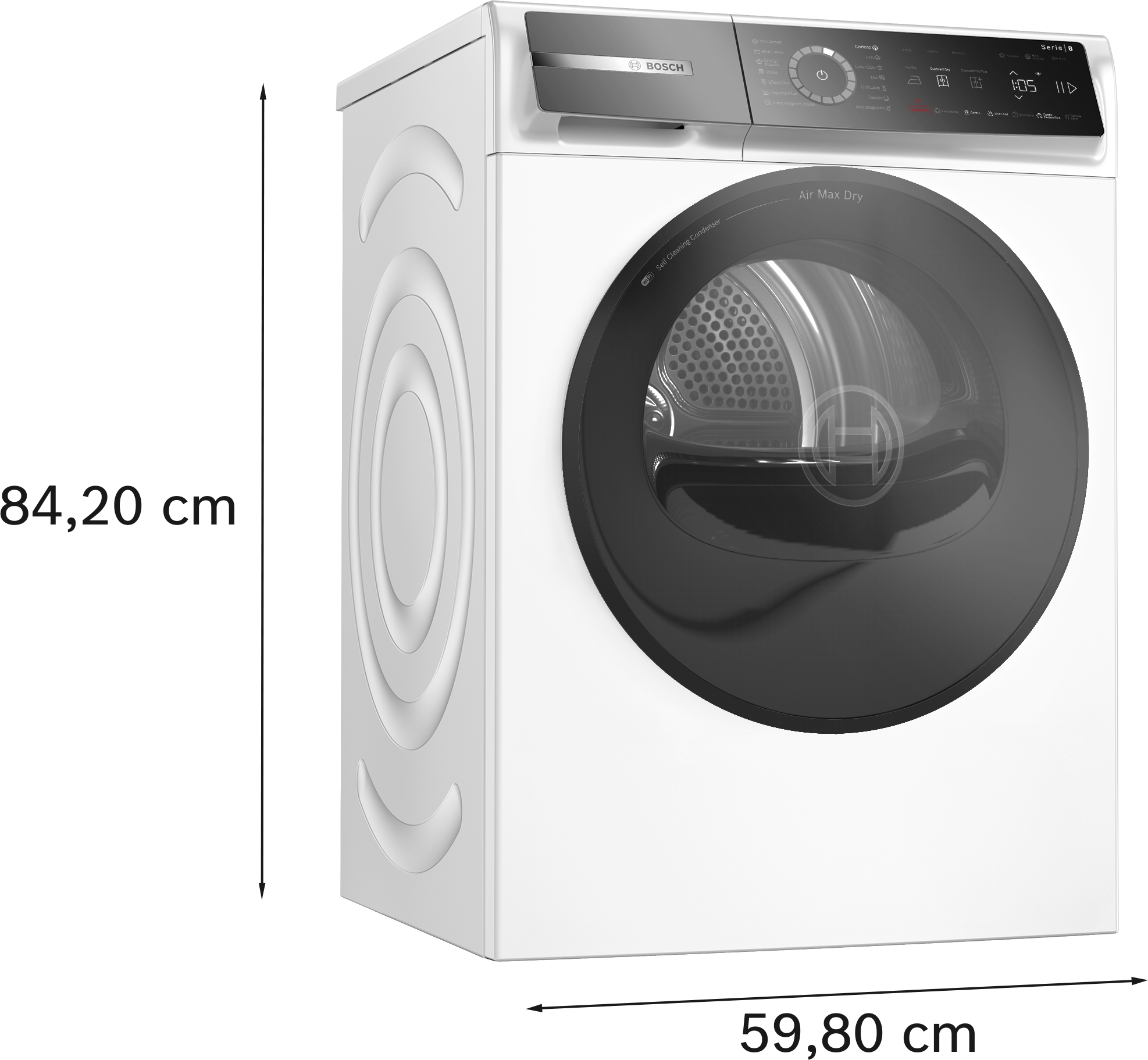 Serija 8, Mašina za sušenje veša sa toplotnom pumpom, 9 kg, WRB247CNBY