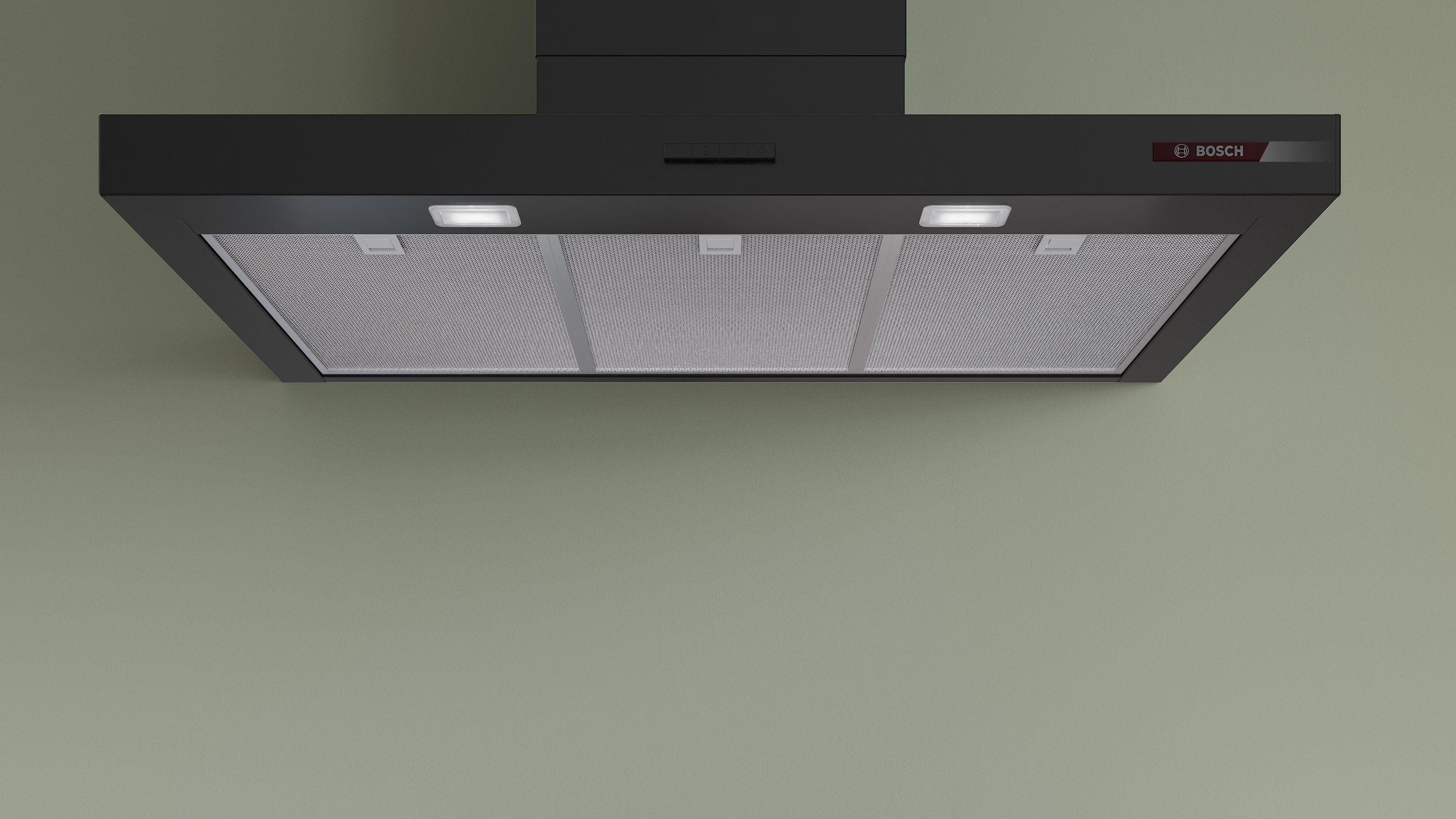 Series 4, wall-mounted cooker hood, 90 cm, Matt black , DWB95CC60