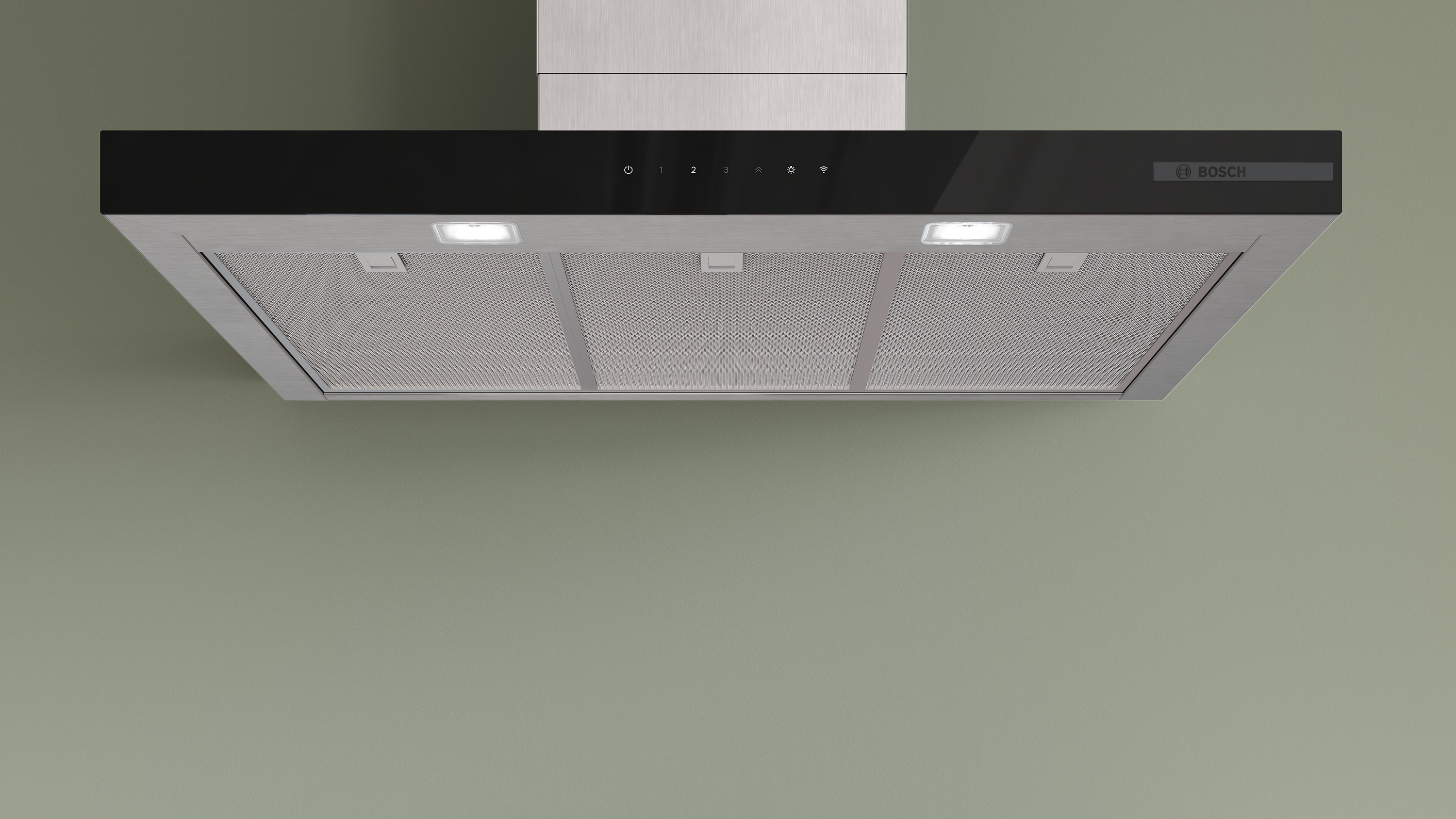 Series 6, wall-mounted cooker hood, 90 cm, Stainless steel look, DWB97DN30