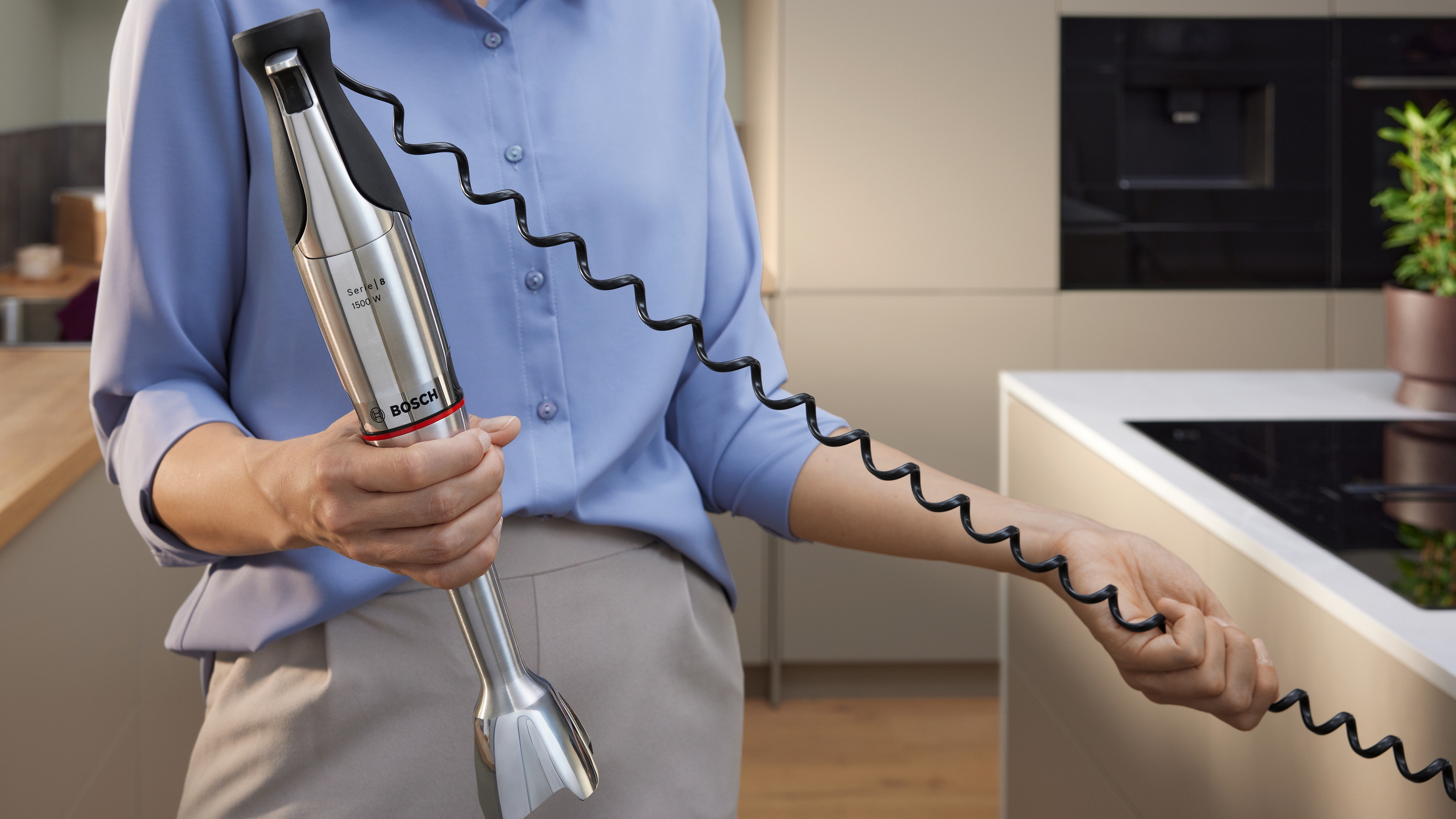 Series 8, Hand blender, ErgoMaster, 1500 W, Stainless steel, MSM8M950