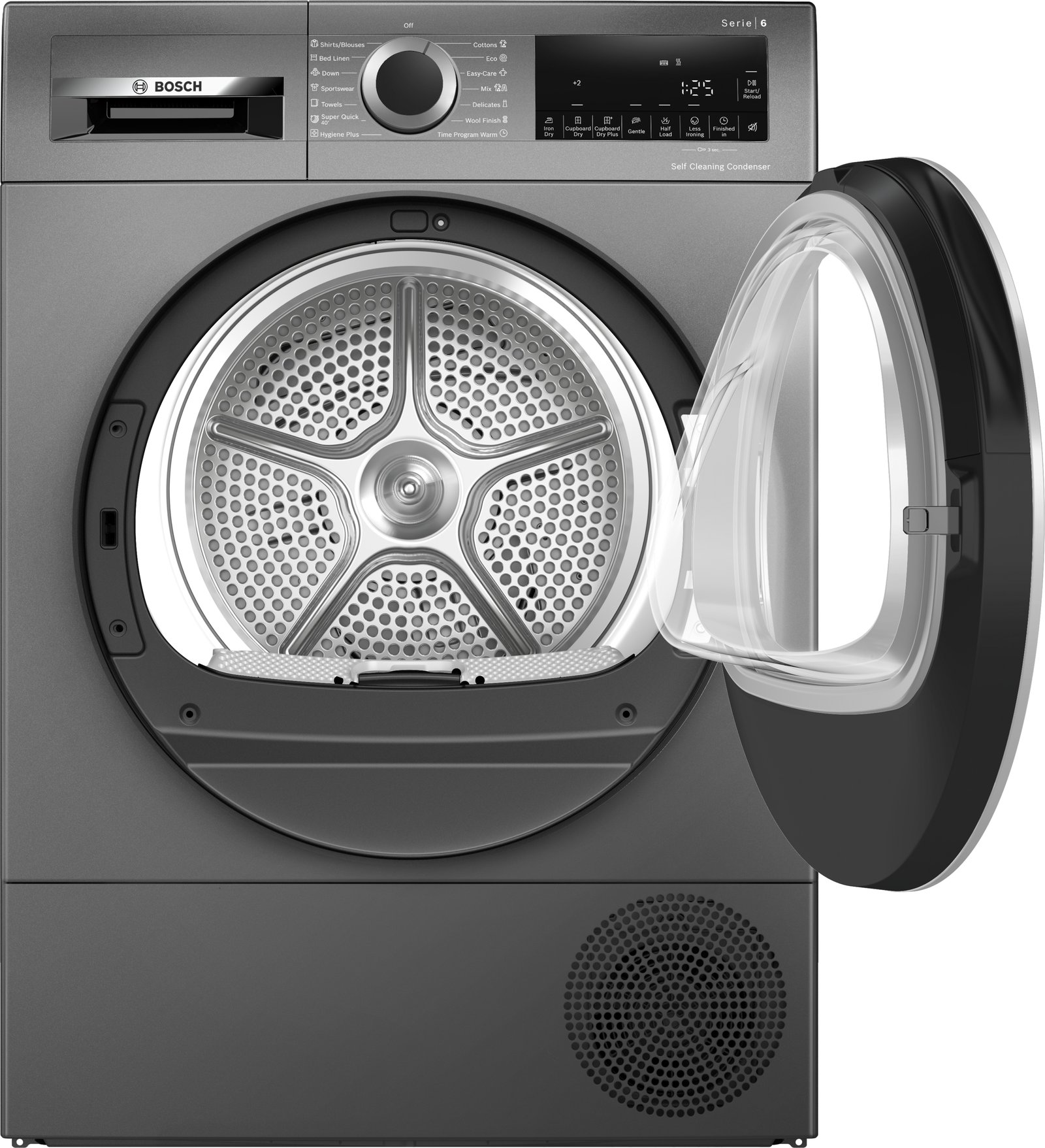 Serija 6, Mašina za sušenje veša sa toplotnom pumpom, 9 kg, Sivo liveno gvožđe, WQG245DREU