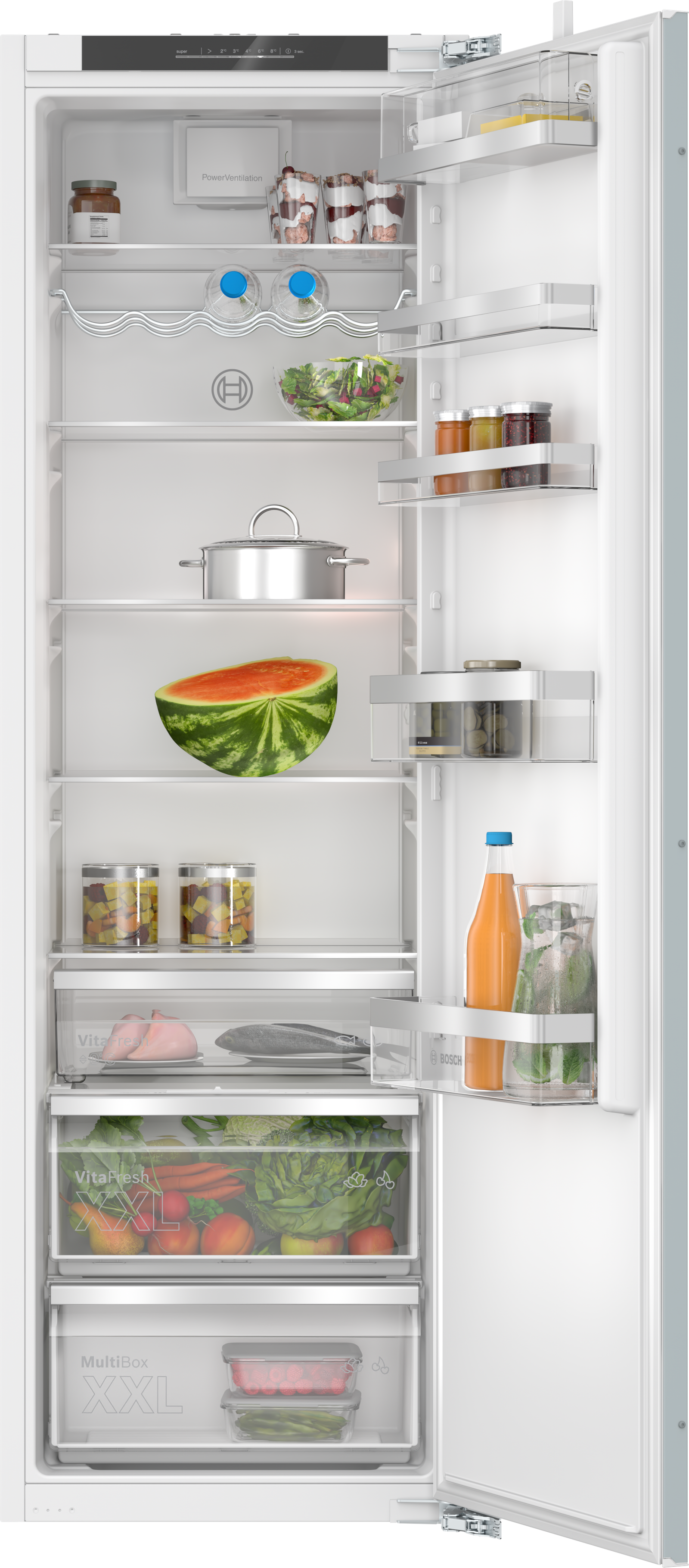 Serija 6, Ugradni frižider, 177.2 x 55.8 cm, Fiksna šarka, lagano zatvaranje, KIR81ADC0