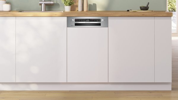 Series 4, semi-integrated dishwasher, 45 cm, Brushed steel, SPI4HMS13E