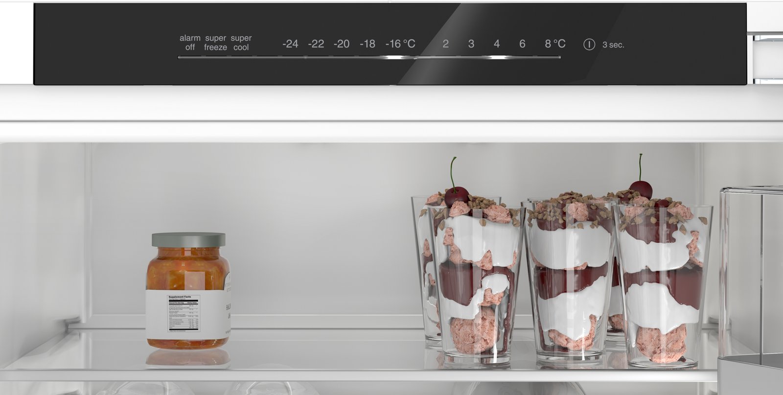 Serija 6, Ugradni frižider sa zamrzivačem dole, 193.5 x 55.8 cm, Fiksna šarka, lagano zatvaranje, KIN96ADC0