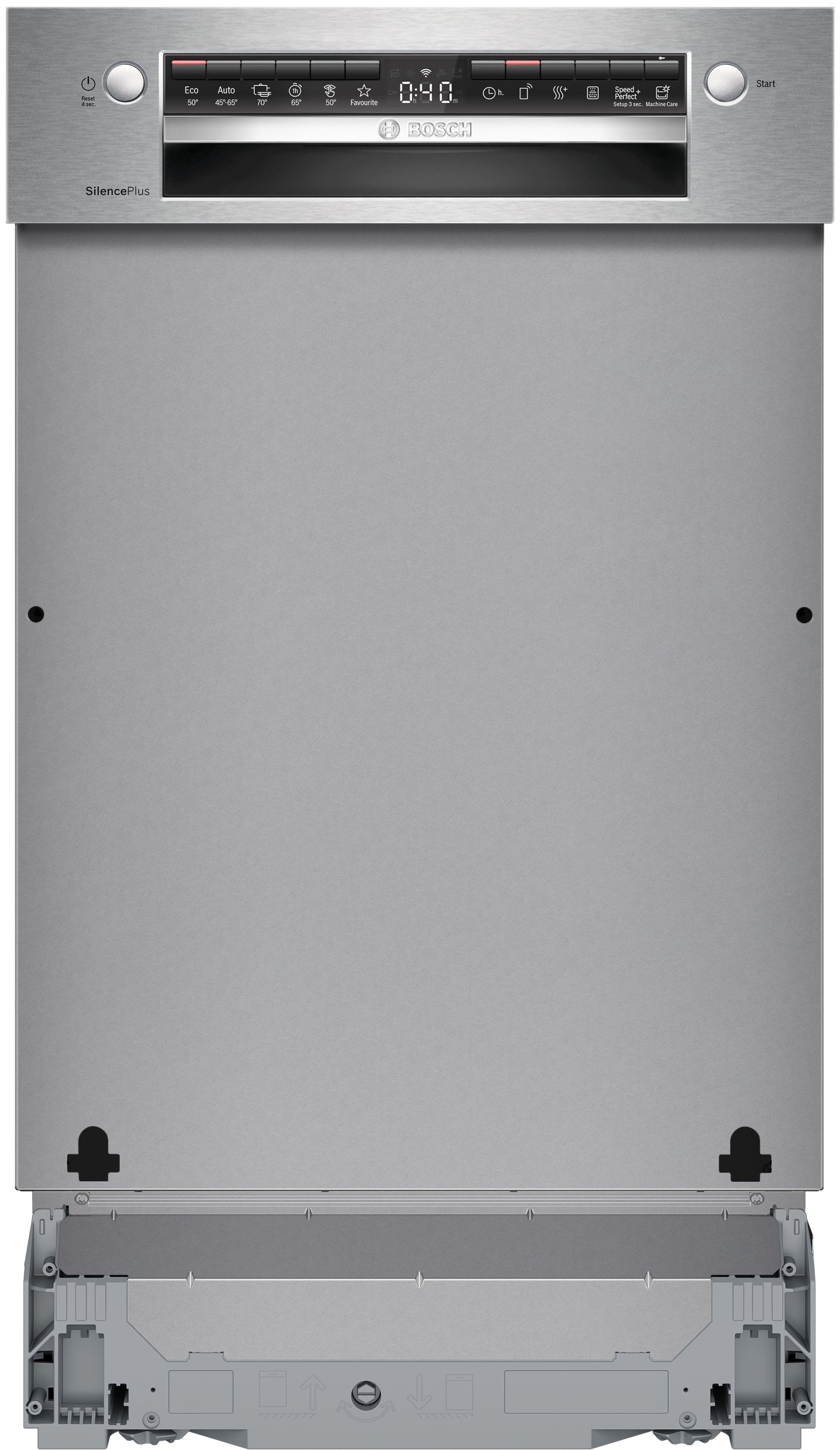 Series 4, semi-integrated dishwasher, 45 cm, Brushed steel, SPI4HMS13E
