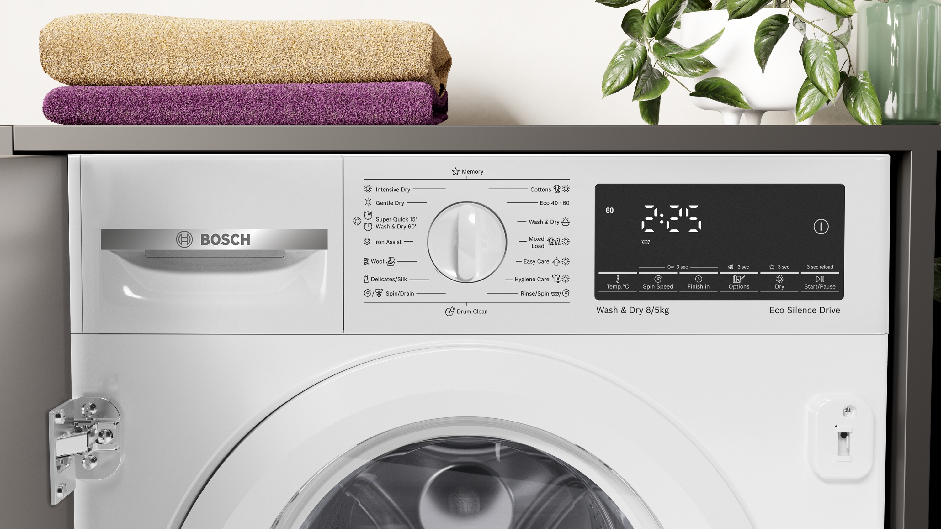 Series 6, integrated washer dryer, 8/5 kg, WKD28490EU
